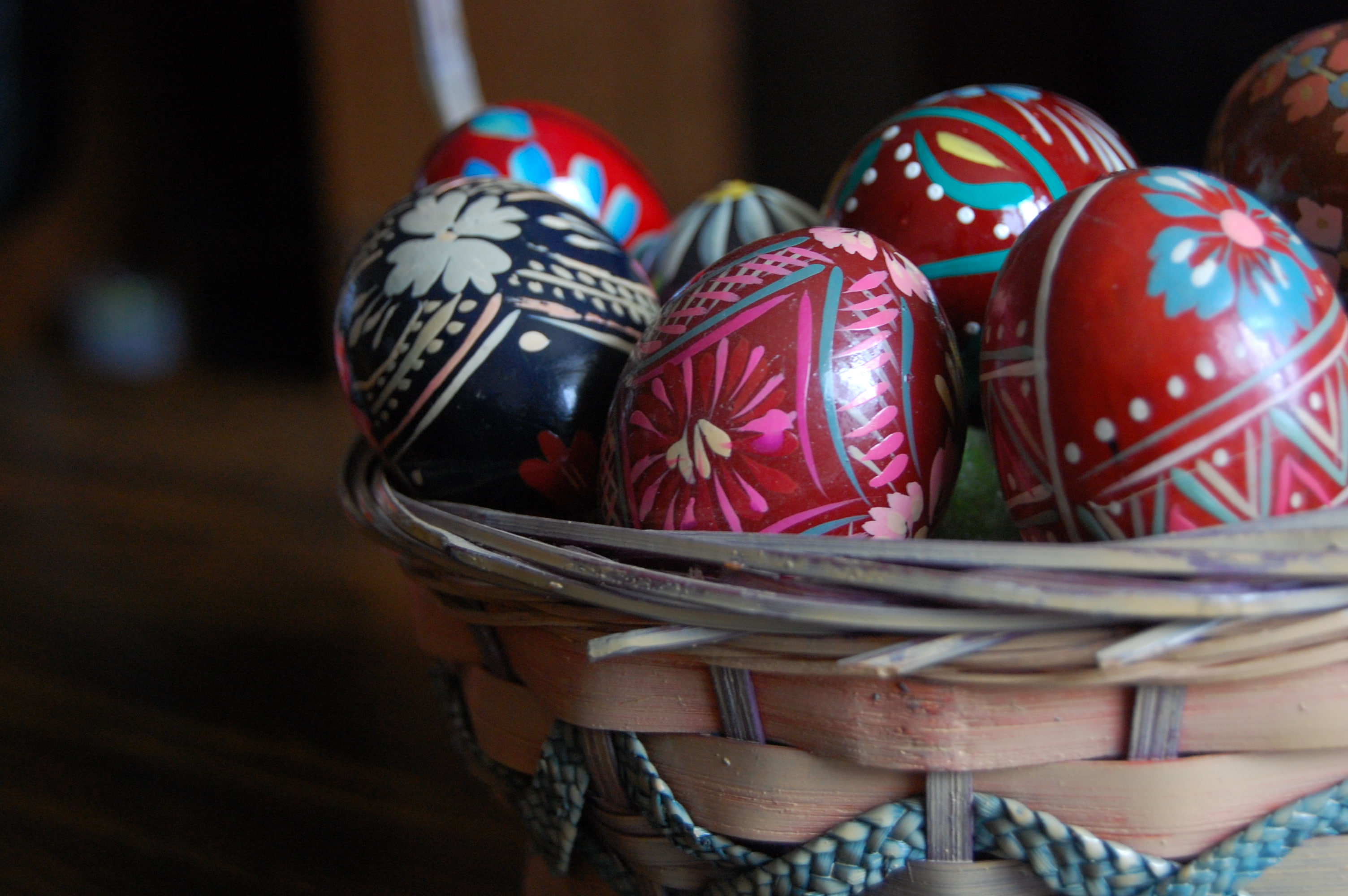 patterns, eggs, Easter, basket