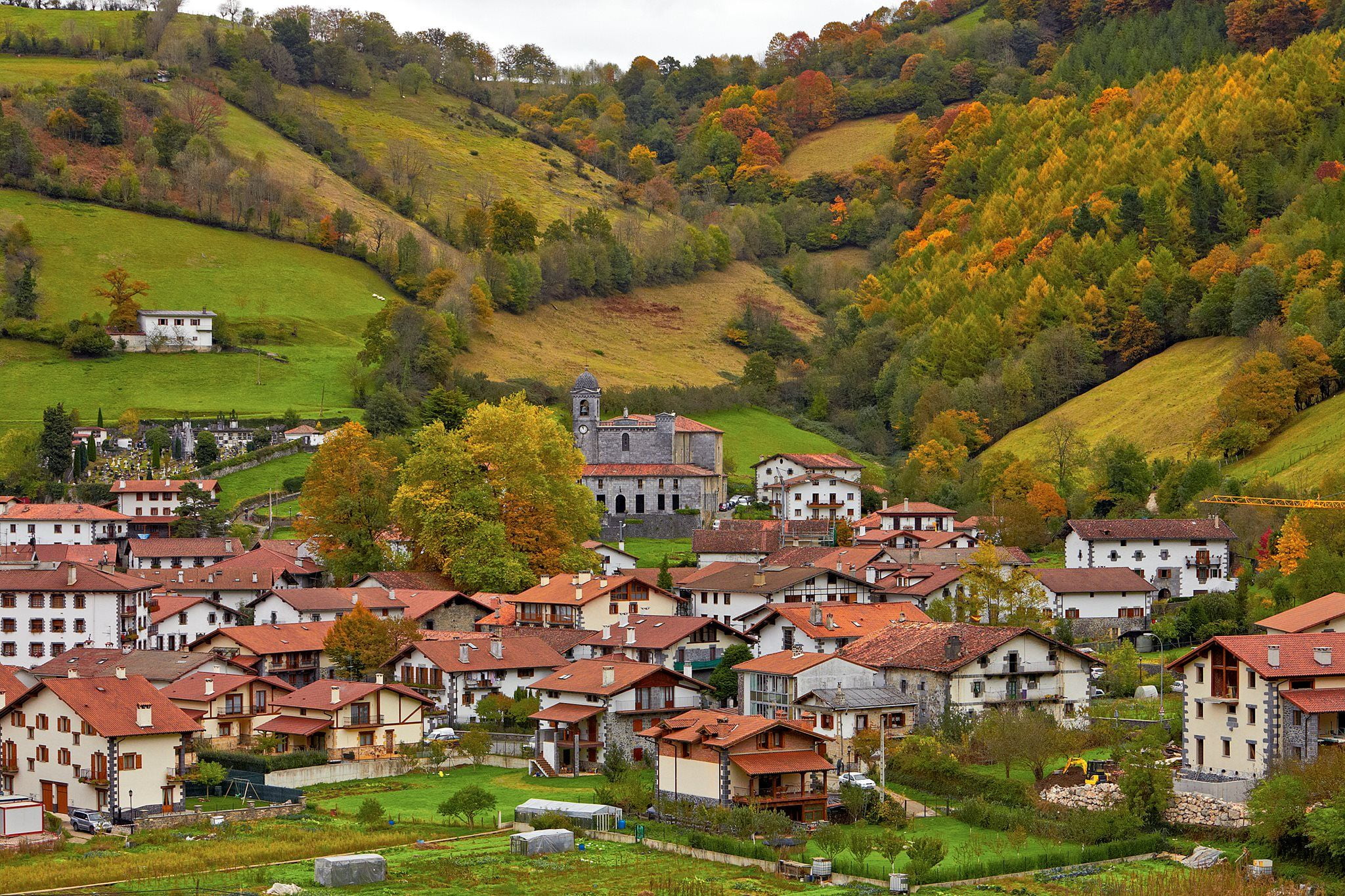 Basque country, town, rural, Spain