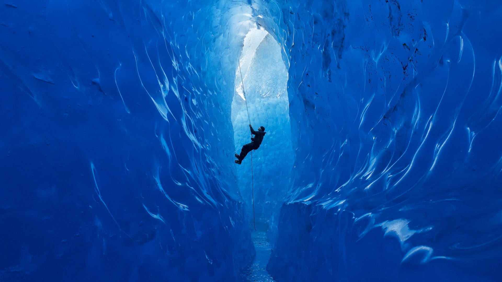 cave, ice, nature, blue, underwater, sea, swimming, sport, beauty in nature