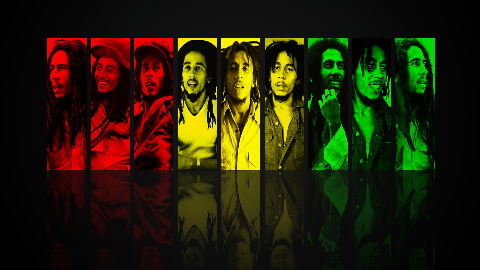 Bob Marley, Robert Nesta Marley Booker, singer, collage, men