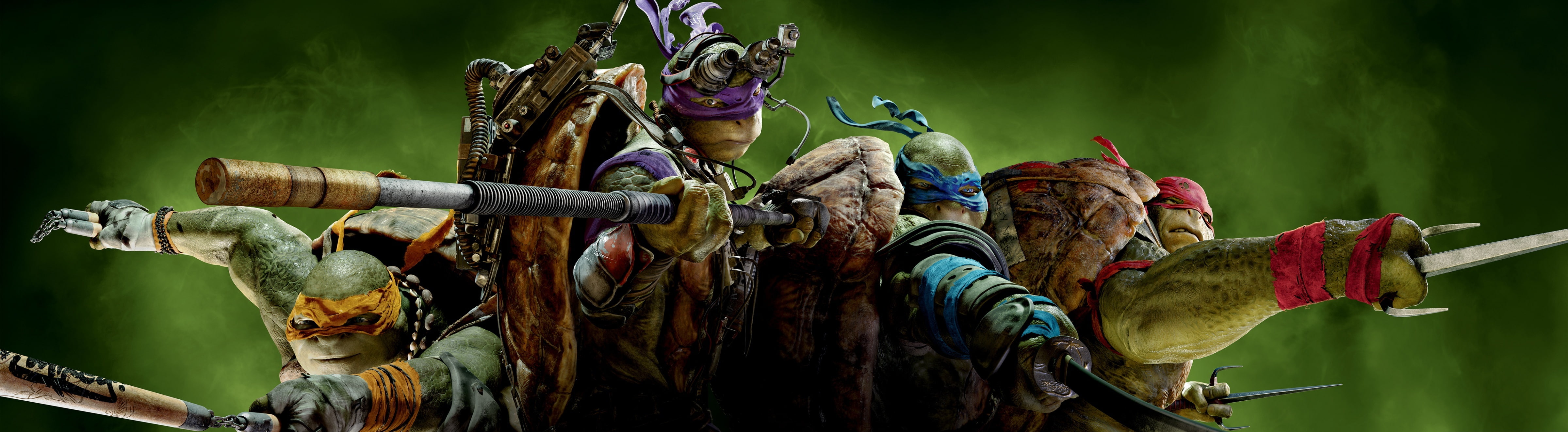 Ninja Turtles 2014, TMNT digital wallpaper, Cartoons, Michelangelo