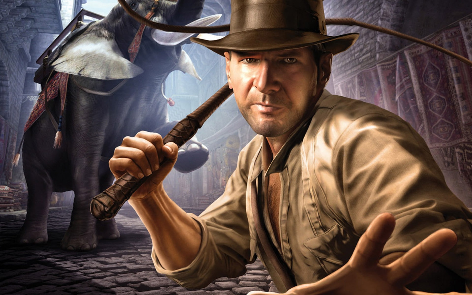 Indiana Jones Animated, tomb, treasure, fight, guns