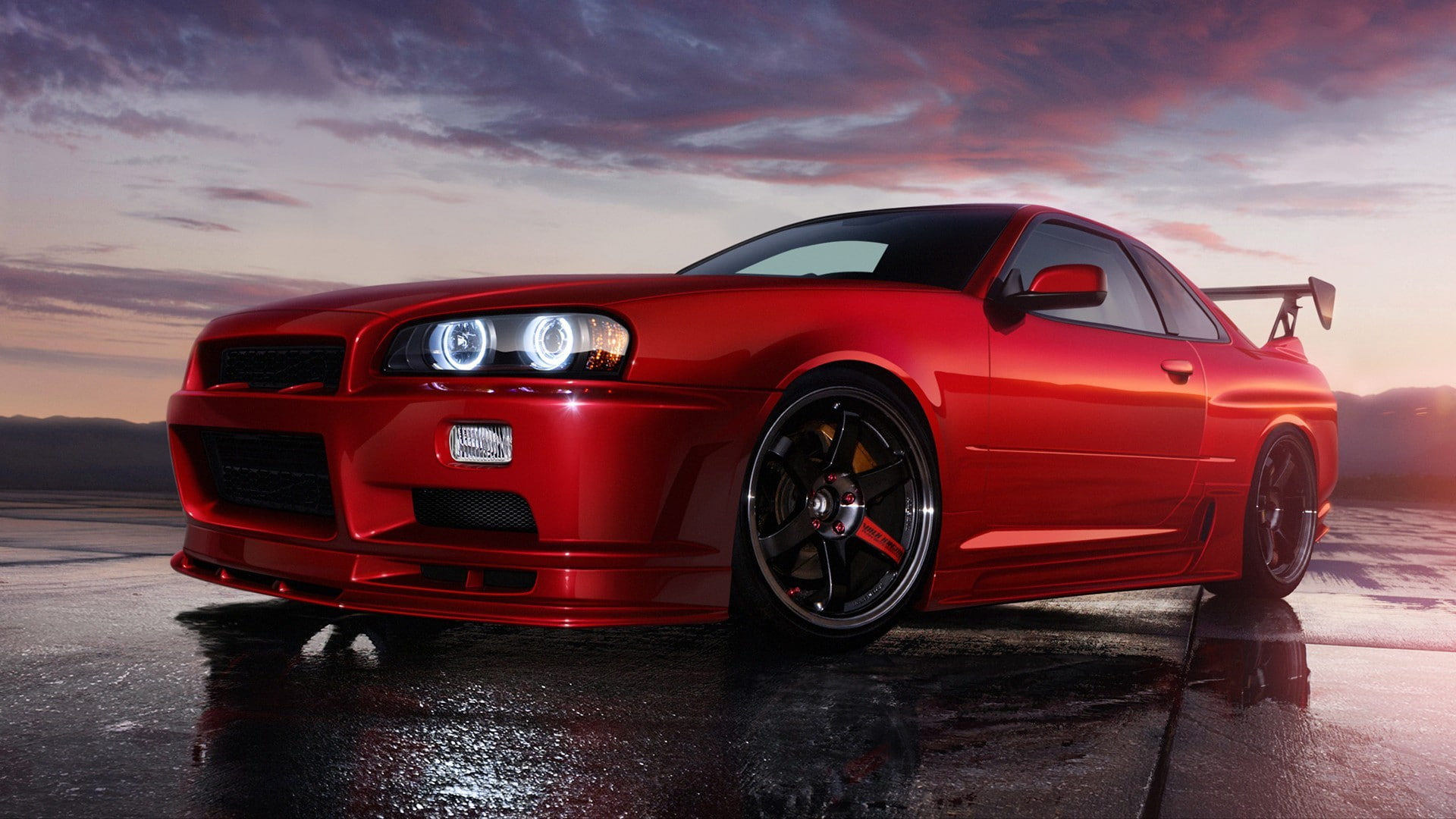 Free download | HD wallpaper: Skyline R34, red cars, vehicle, JDM ...