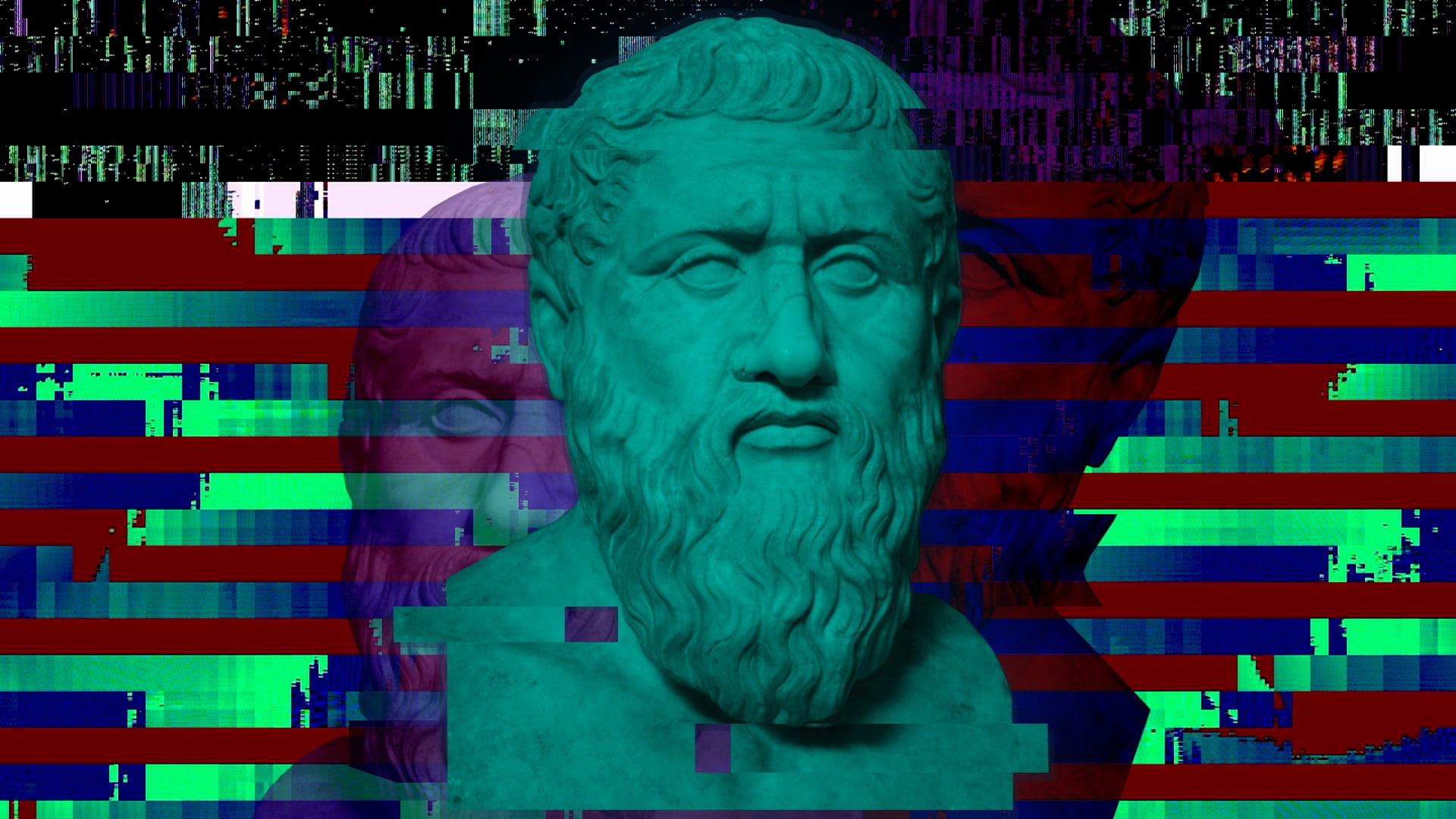 glitch Art, greek philosophers, Plato