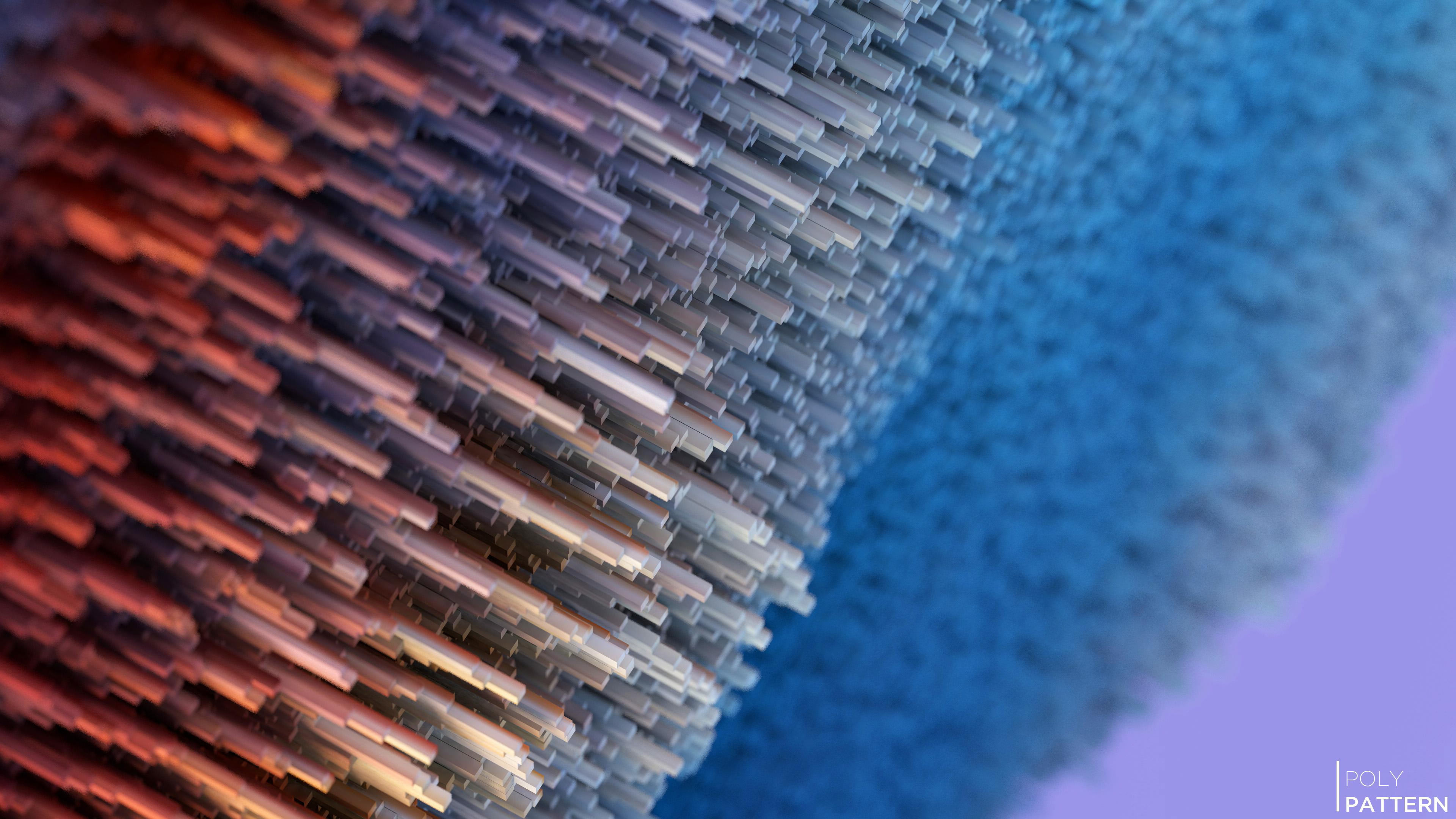 Bars, Pattern, 4K