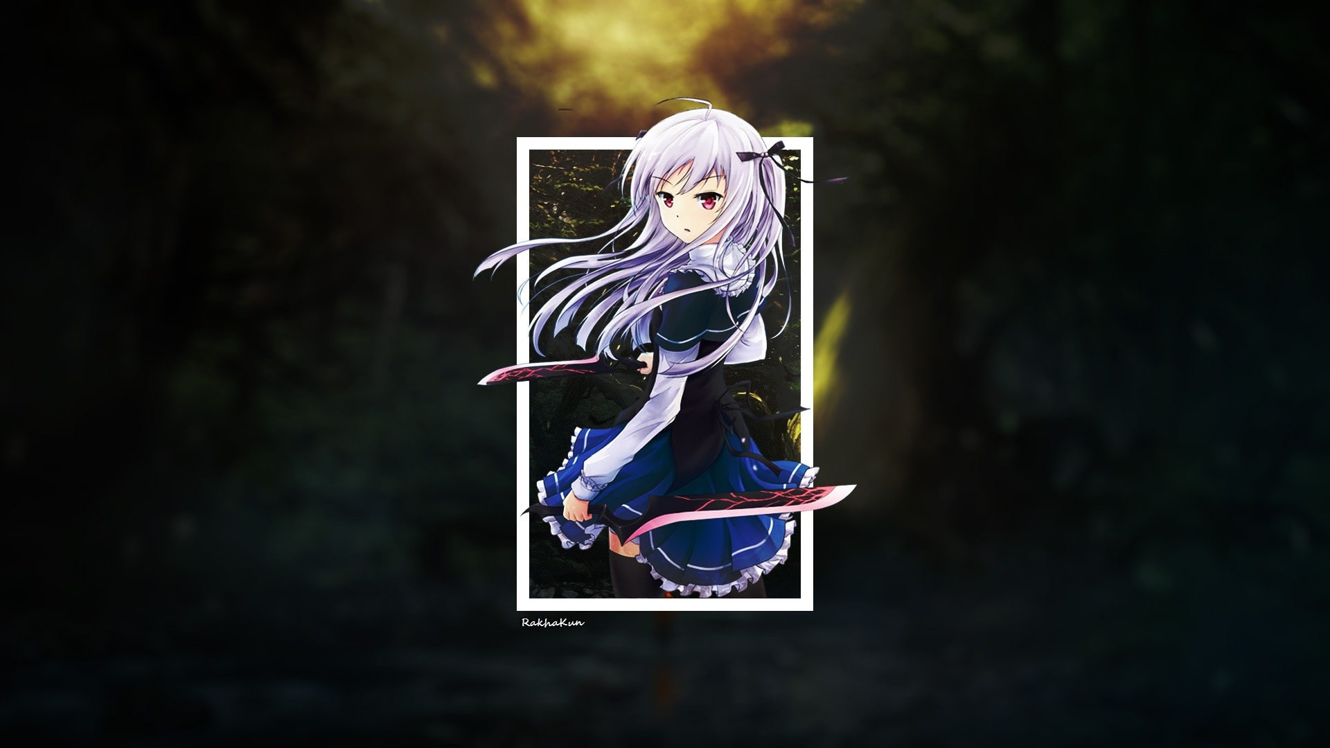 anime, anime girls, Absolute Duo, Sigtuna Julie, nature, sword