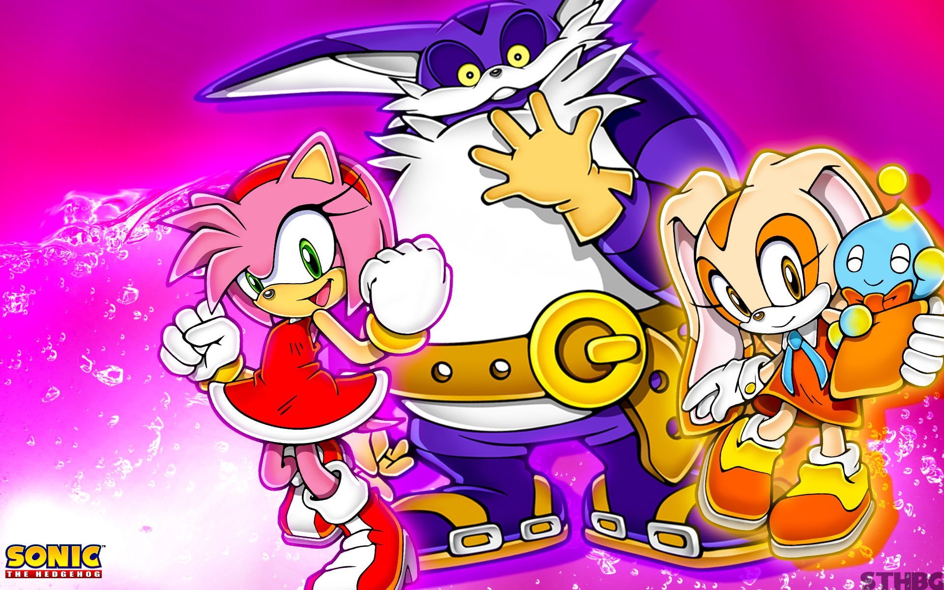 Sonic, Sonic Heroes, Amy Rose, Big The Cat, Cheese The Chao