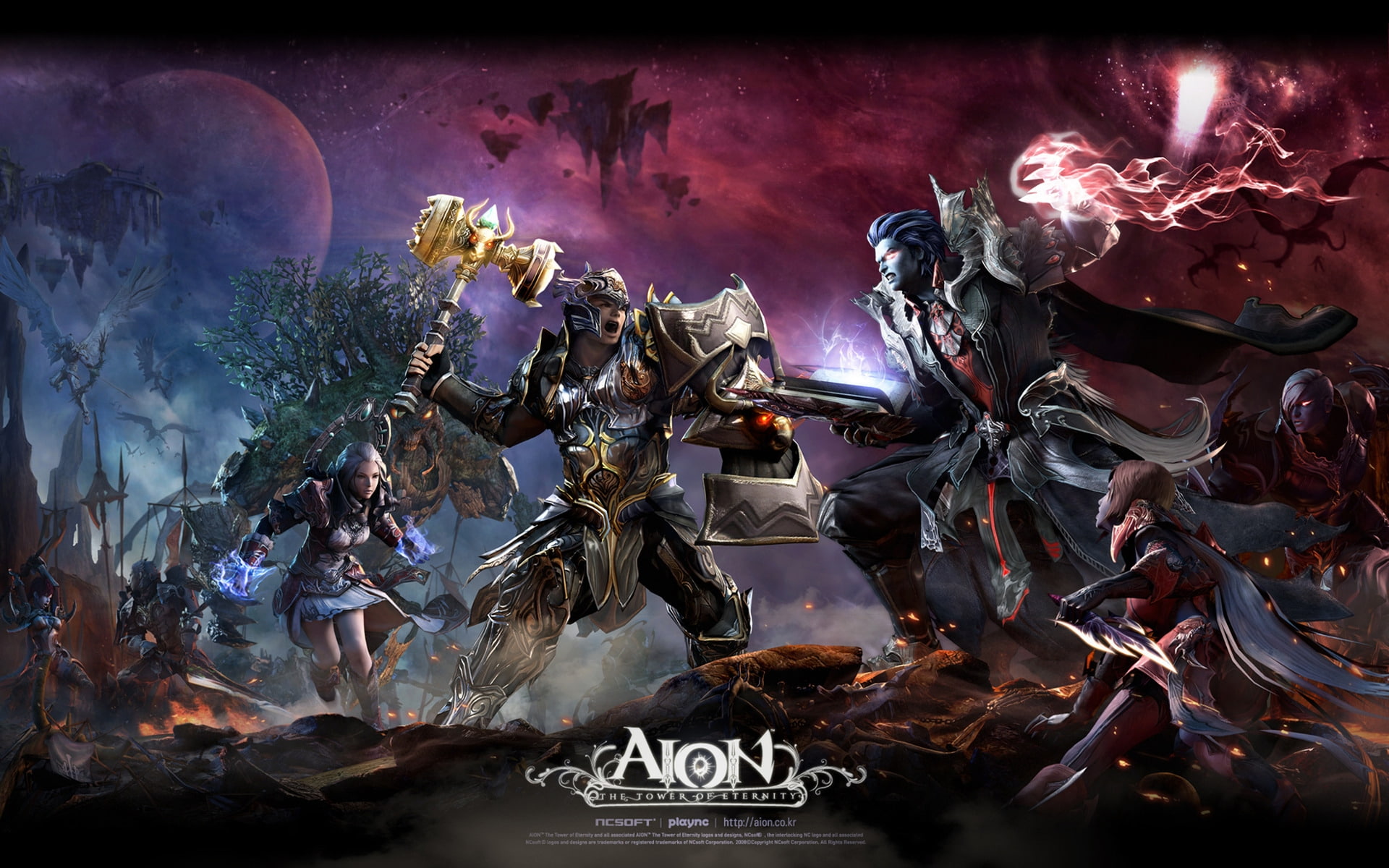 Aion The Tower of Eternity Characters, aion pc game poster, fantasy
