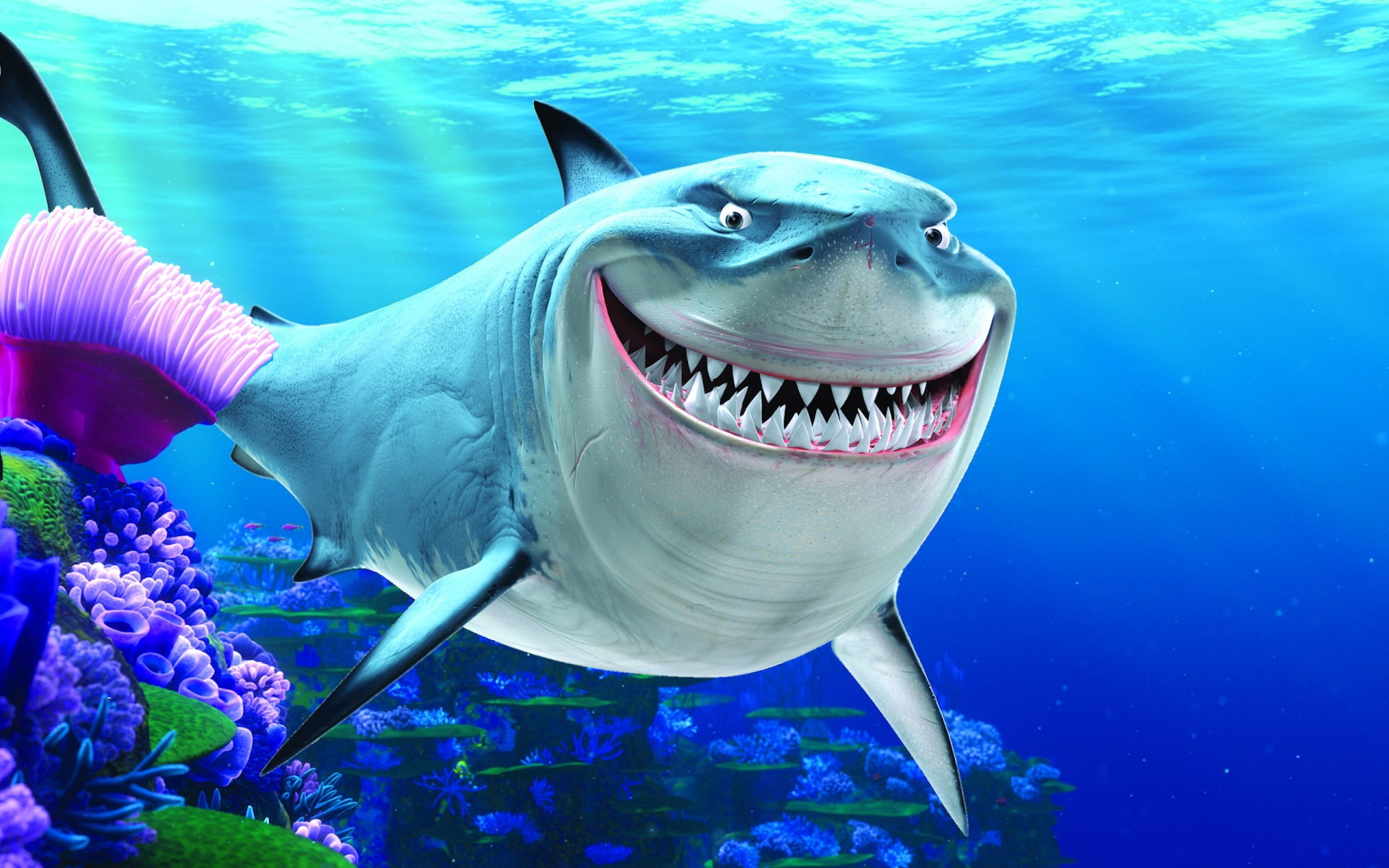 Finding Nemo, Blue, Bruce (Finding Nemo), Ocean, Shark