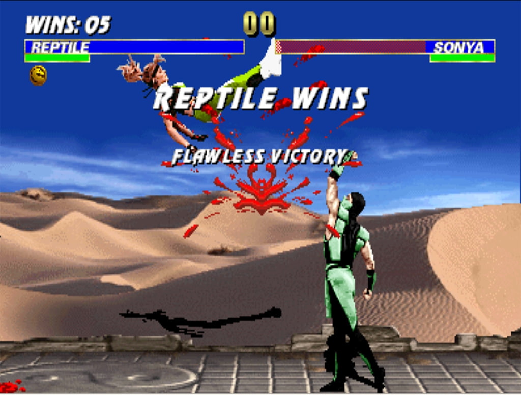 mortal kombat reptile sonya blade 1024x776  Video Games Mortal Kombat HD Art