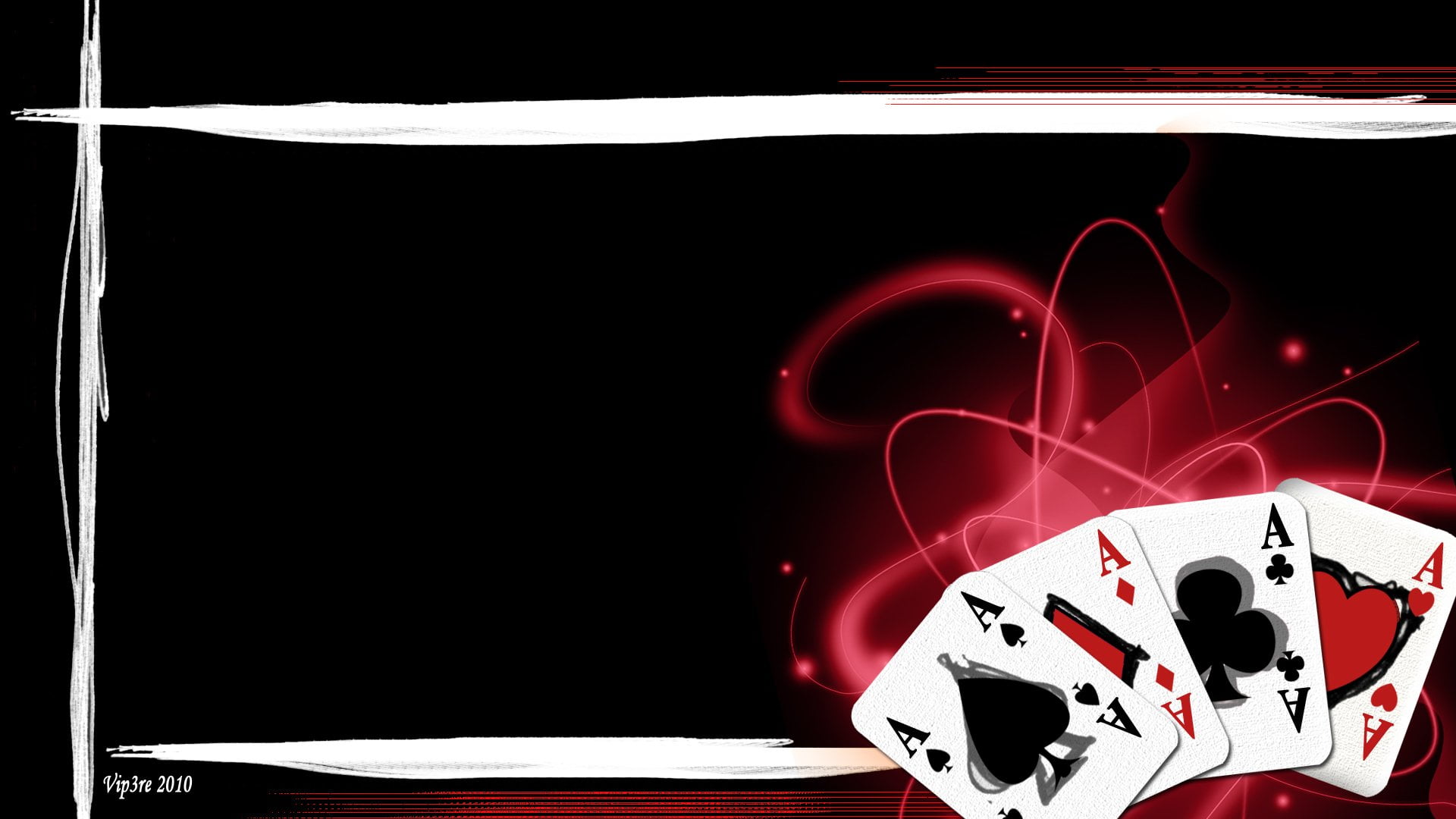 three A's of spade, diamond, and heart playing cards, Game, red