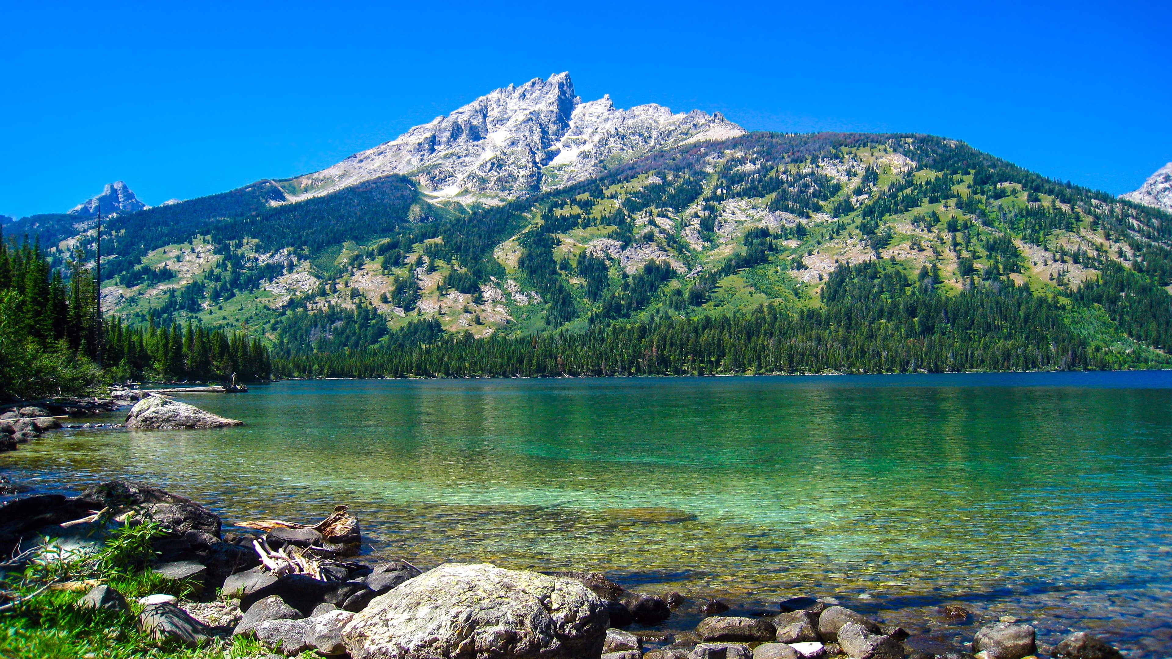 mountain blue lake  hd, water, scenics - nature, tree, beauty in nature