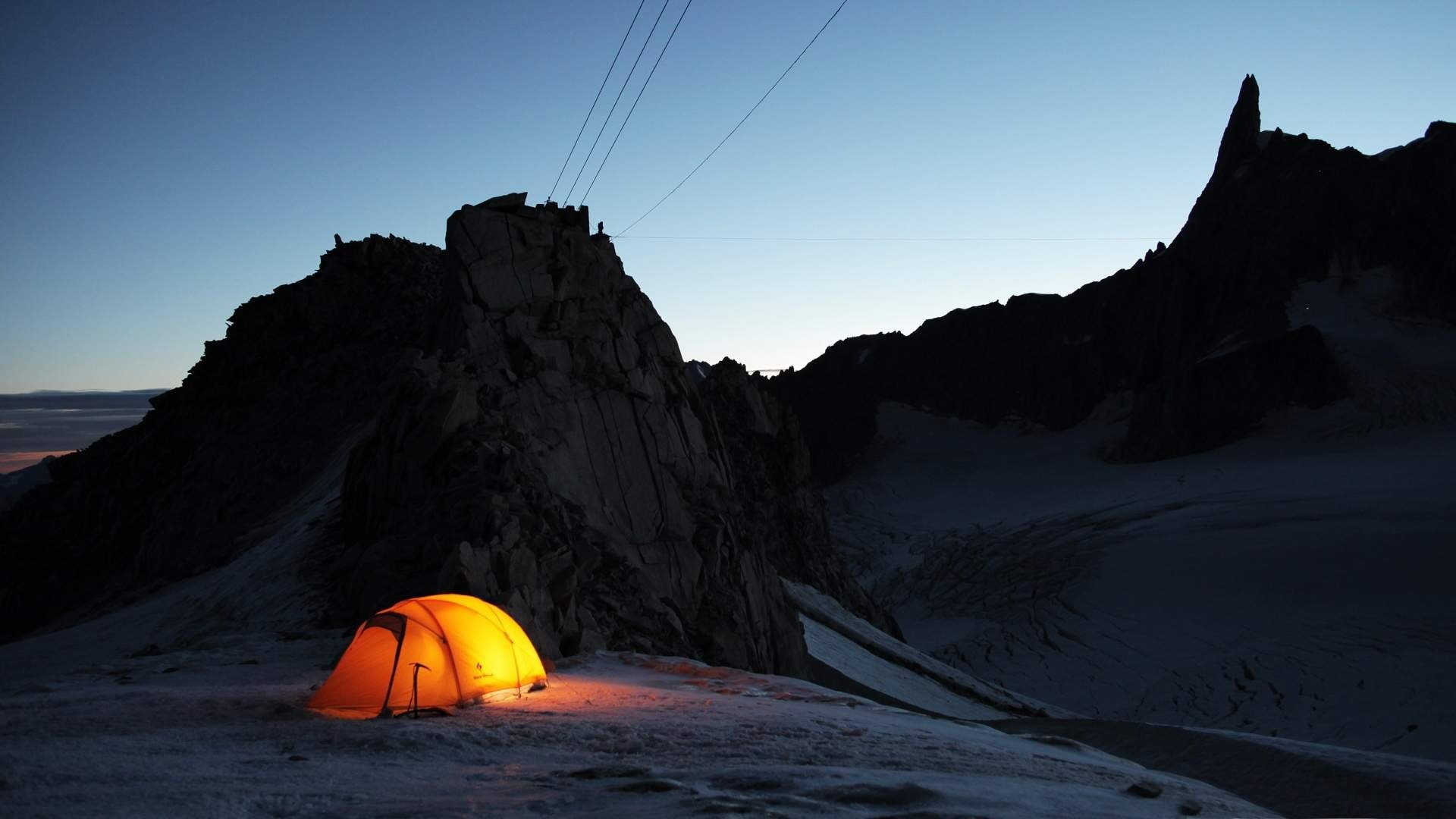asus intel journey-Natural landscape HD wallpaper, orange camping tent