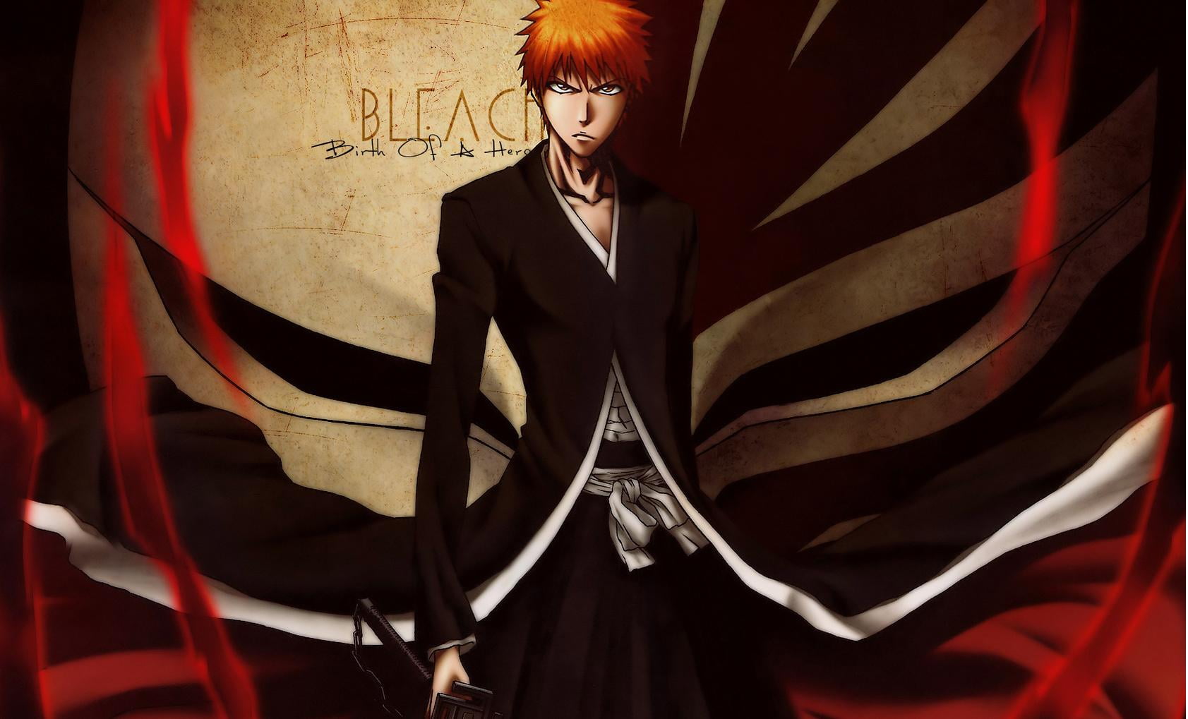 Ichigo Bankai, Bleach Ichigo Kurusaki digital wallpaper, Anime / Animated