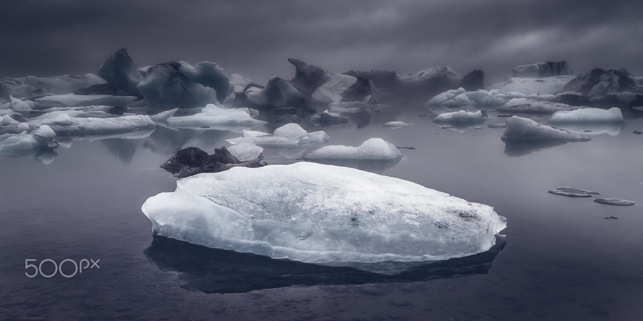 500px, ice, nature, Iceland, cold temperature, cloud - sky