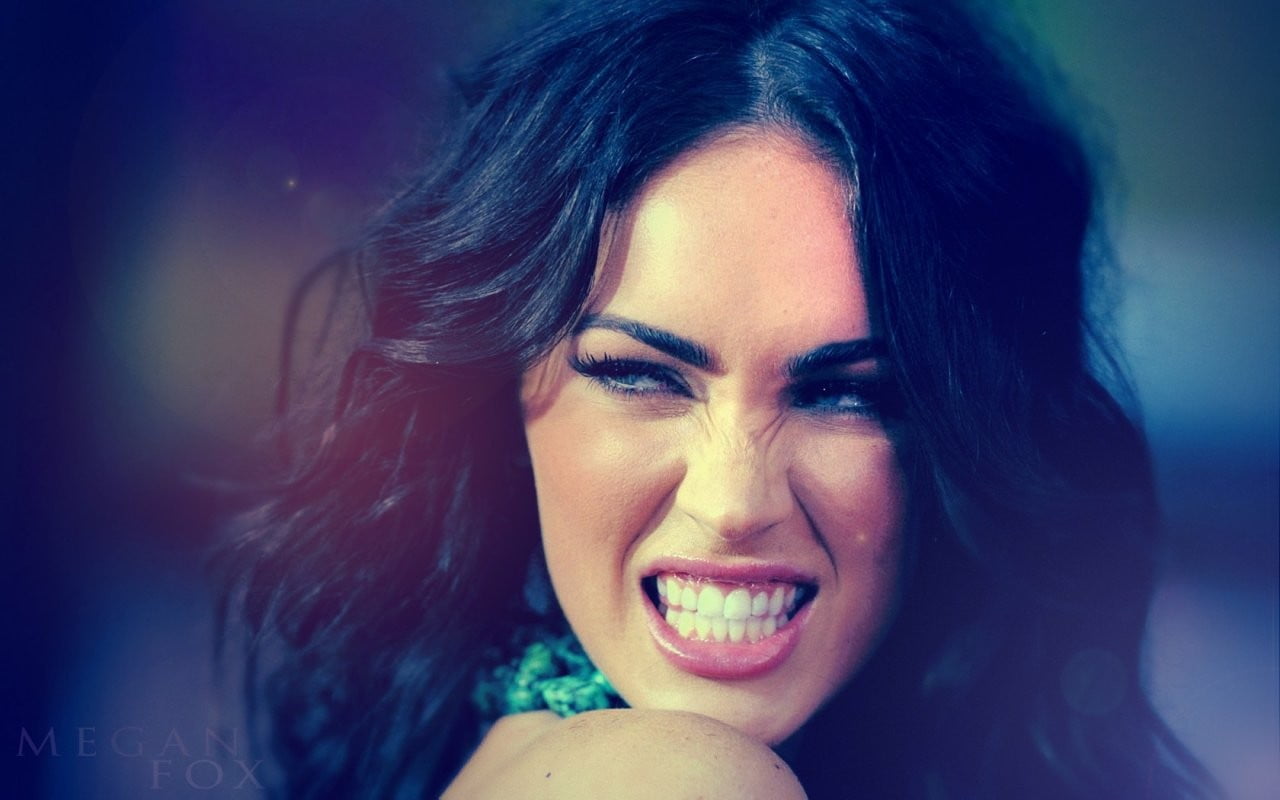 Megan Fox, HDR, portrait, young adult, headshot, emotion, one person