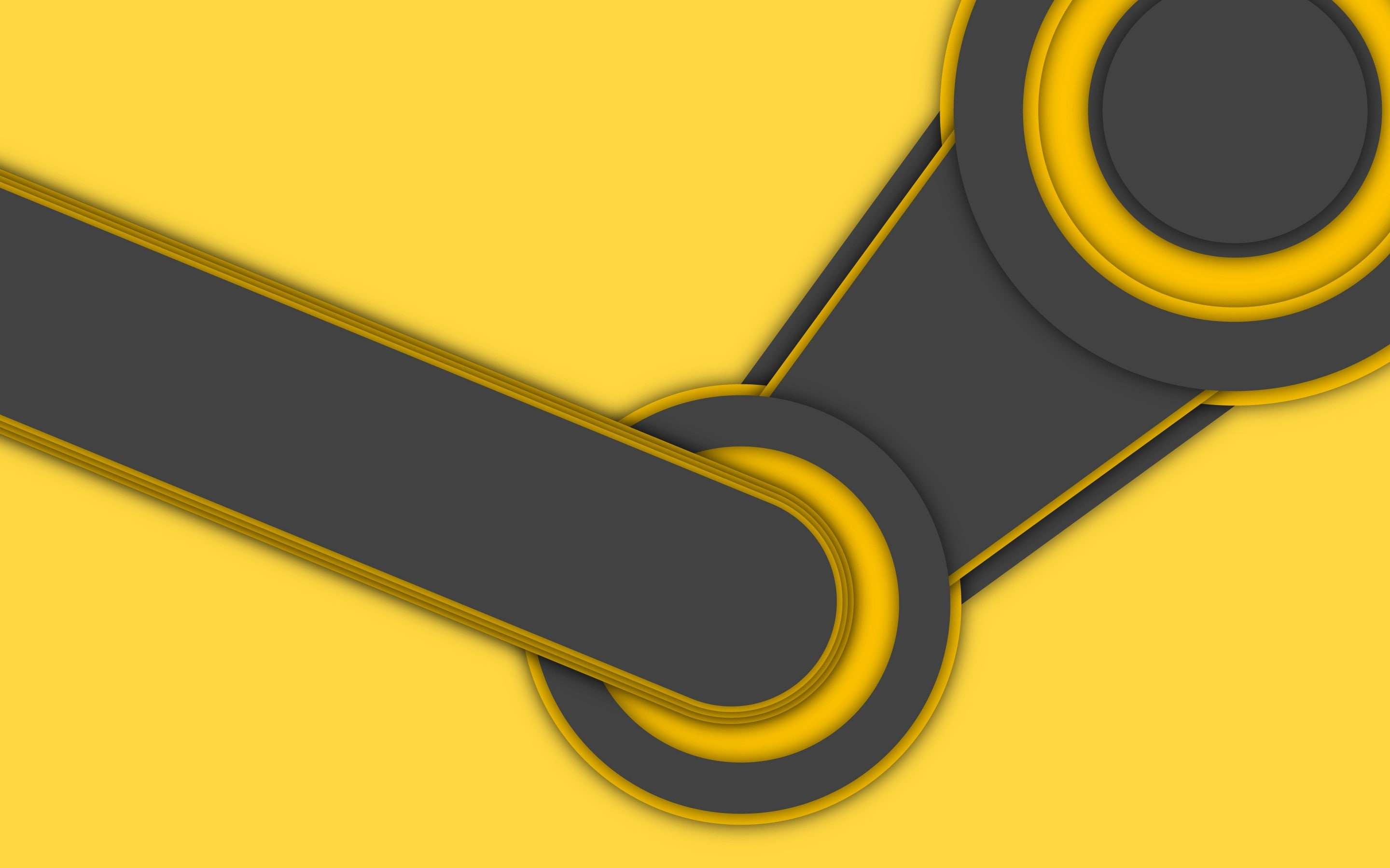 Yellow, logo, steam