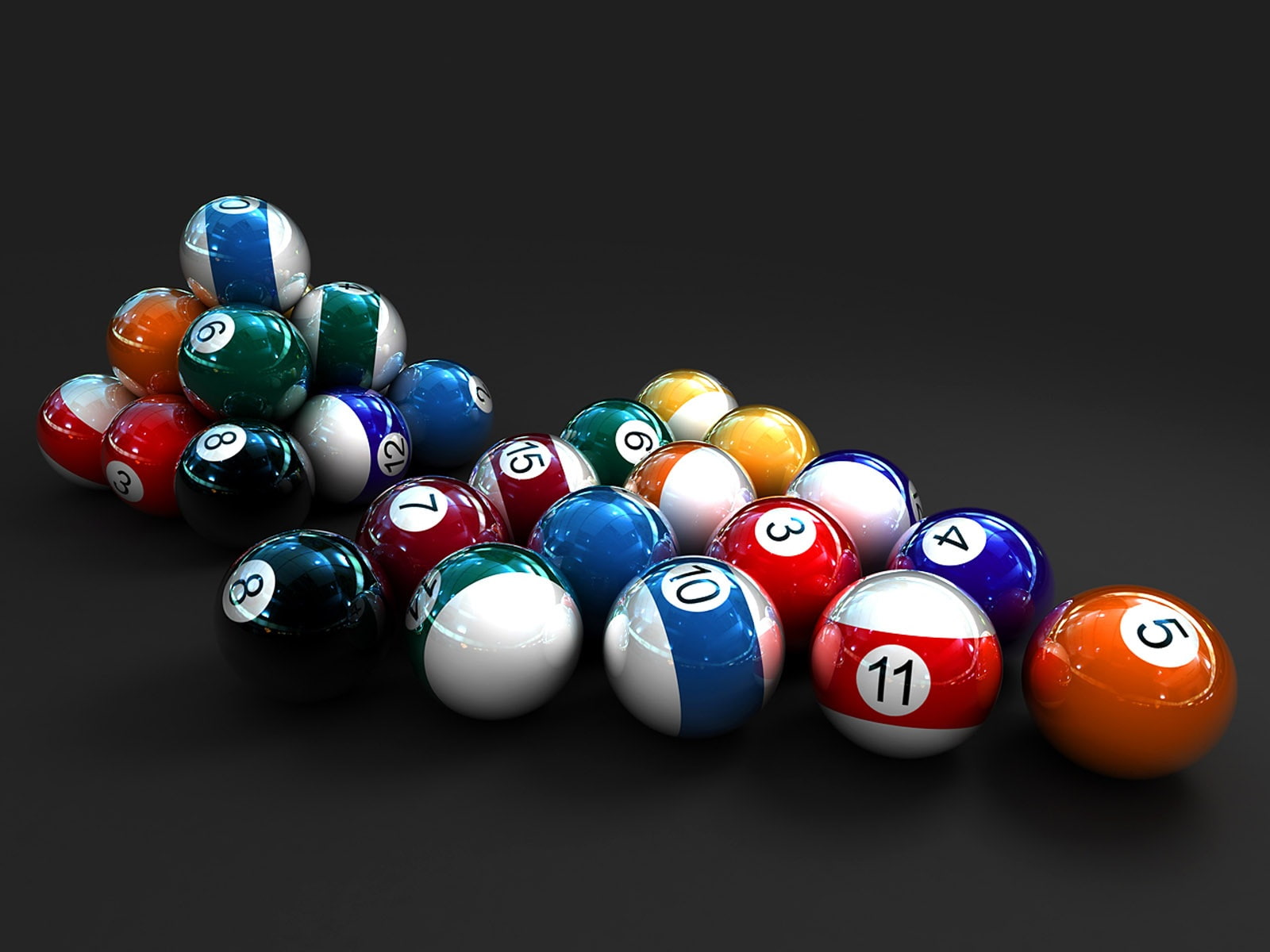 Colorful 3D Billiards