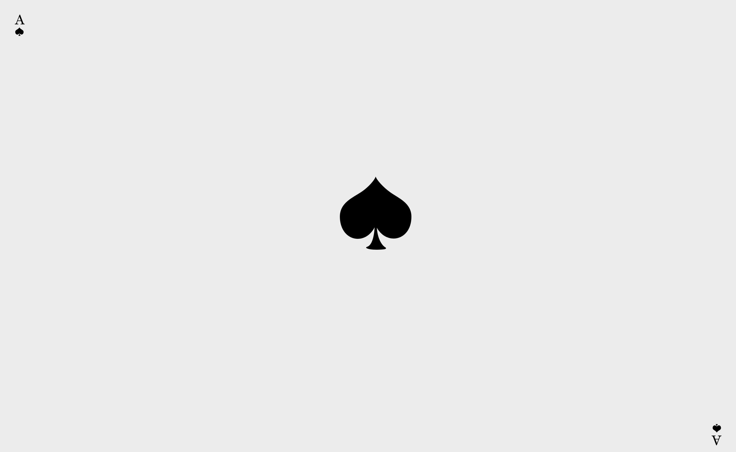 Free download | HD wallpaper: The Ace, ace of spade playing card, Black ...