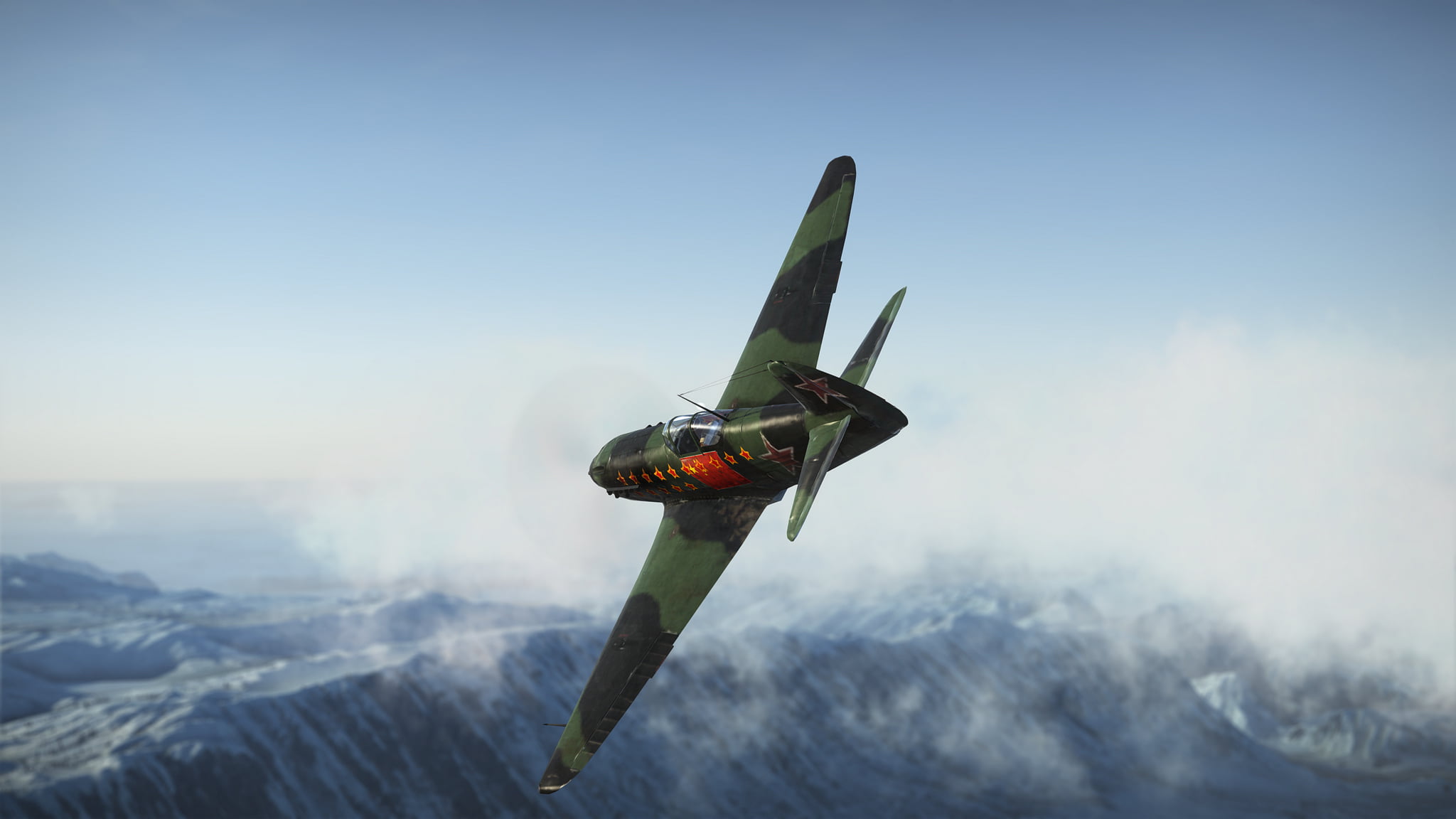 rendering, fighter, Soviet, single-engine