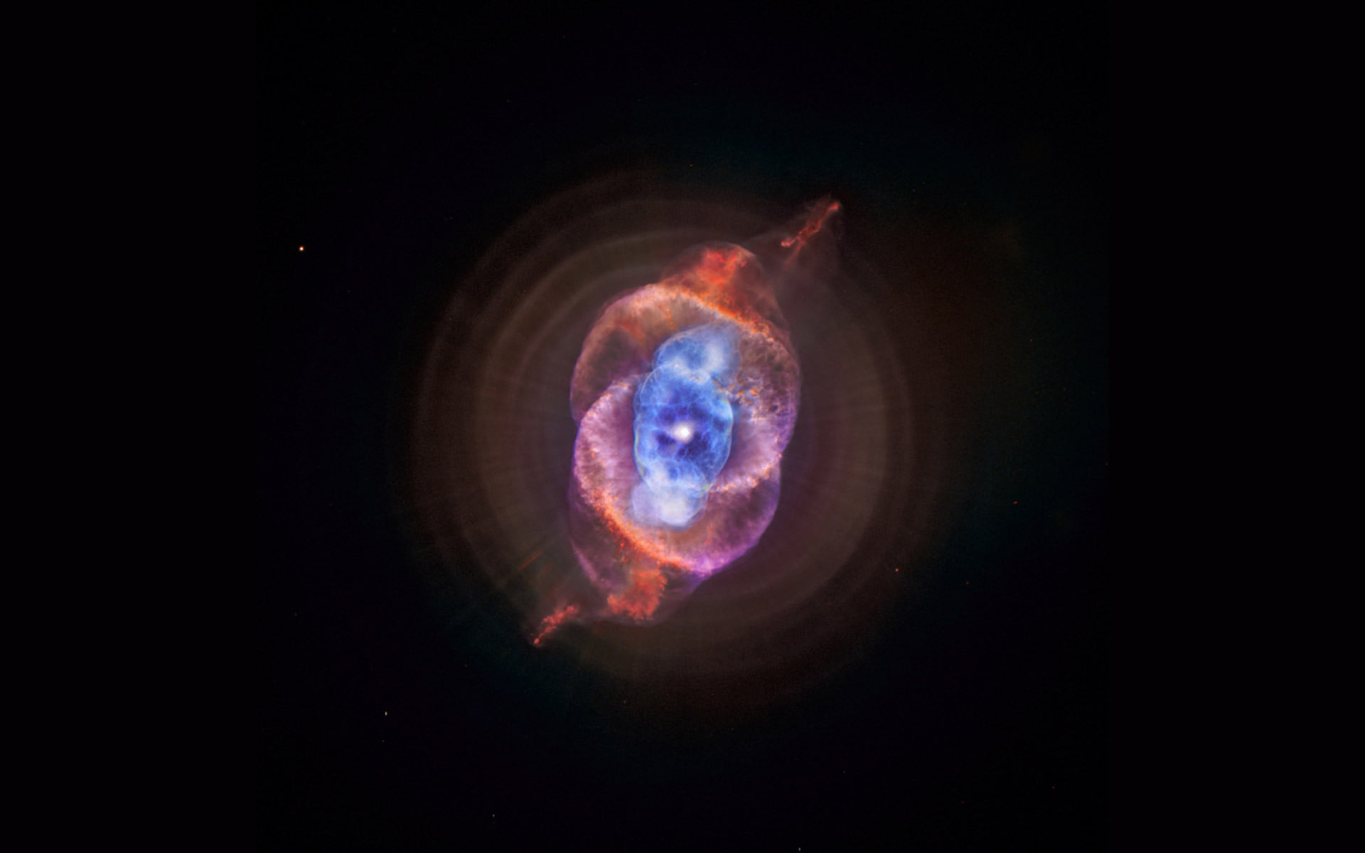 cat's eye nebula wallpaper, ngc 6543, space, astronomy, star - space
