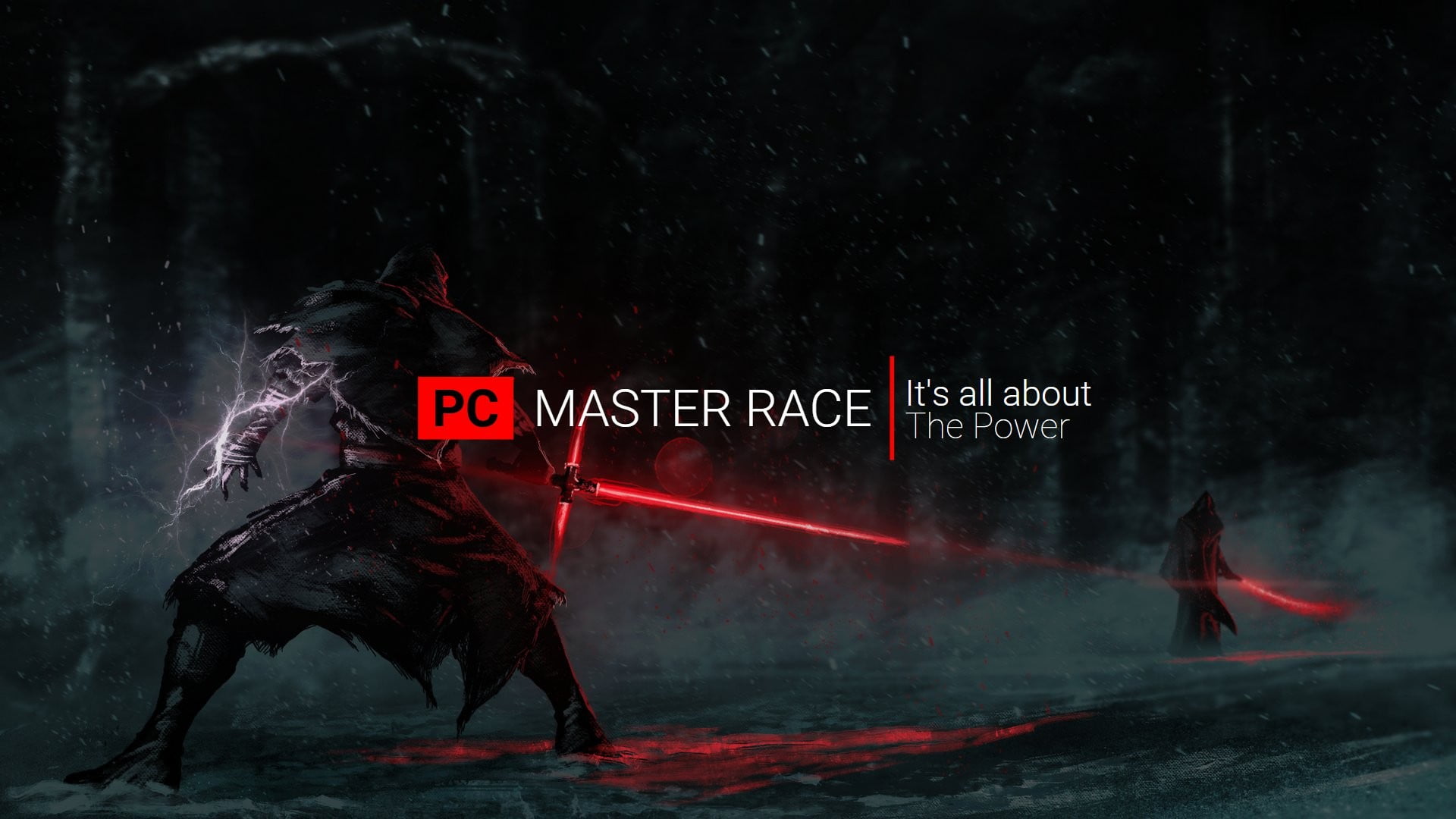 PC Master Race wallpaper, PC gaming, Sith, text, communication