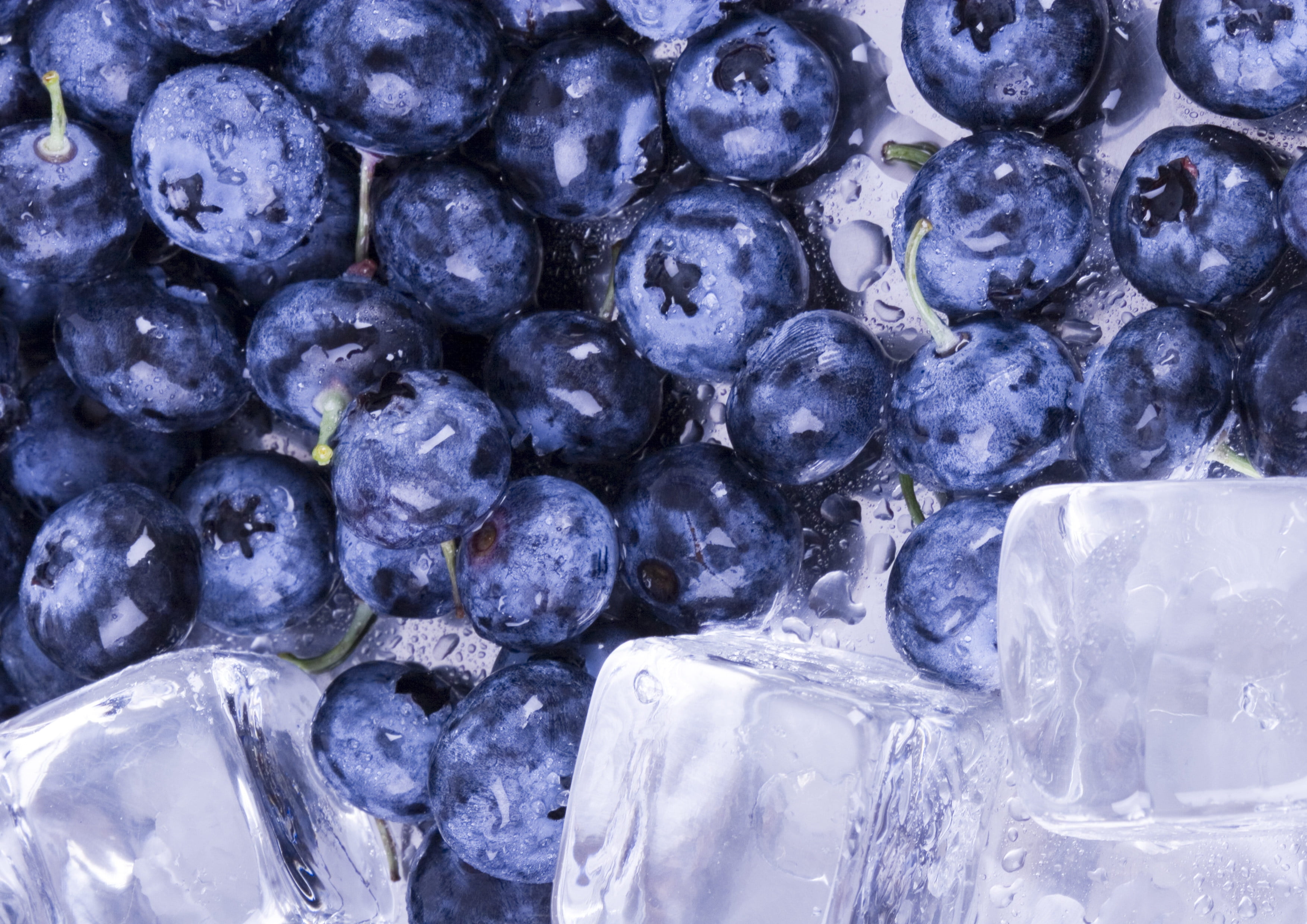 blueberries, ice, water, fruit, freshness, food, blueberry, berry Fruit