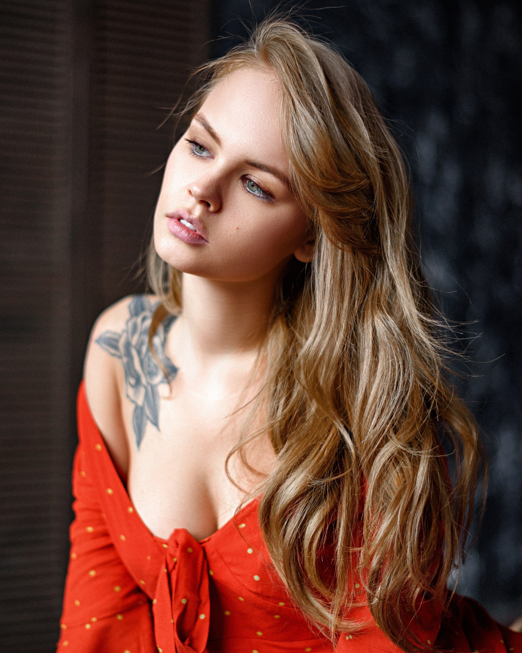 Anastasia Scheglova, Max Pyzhik, women, model, blonde, portrait