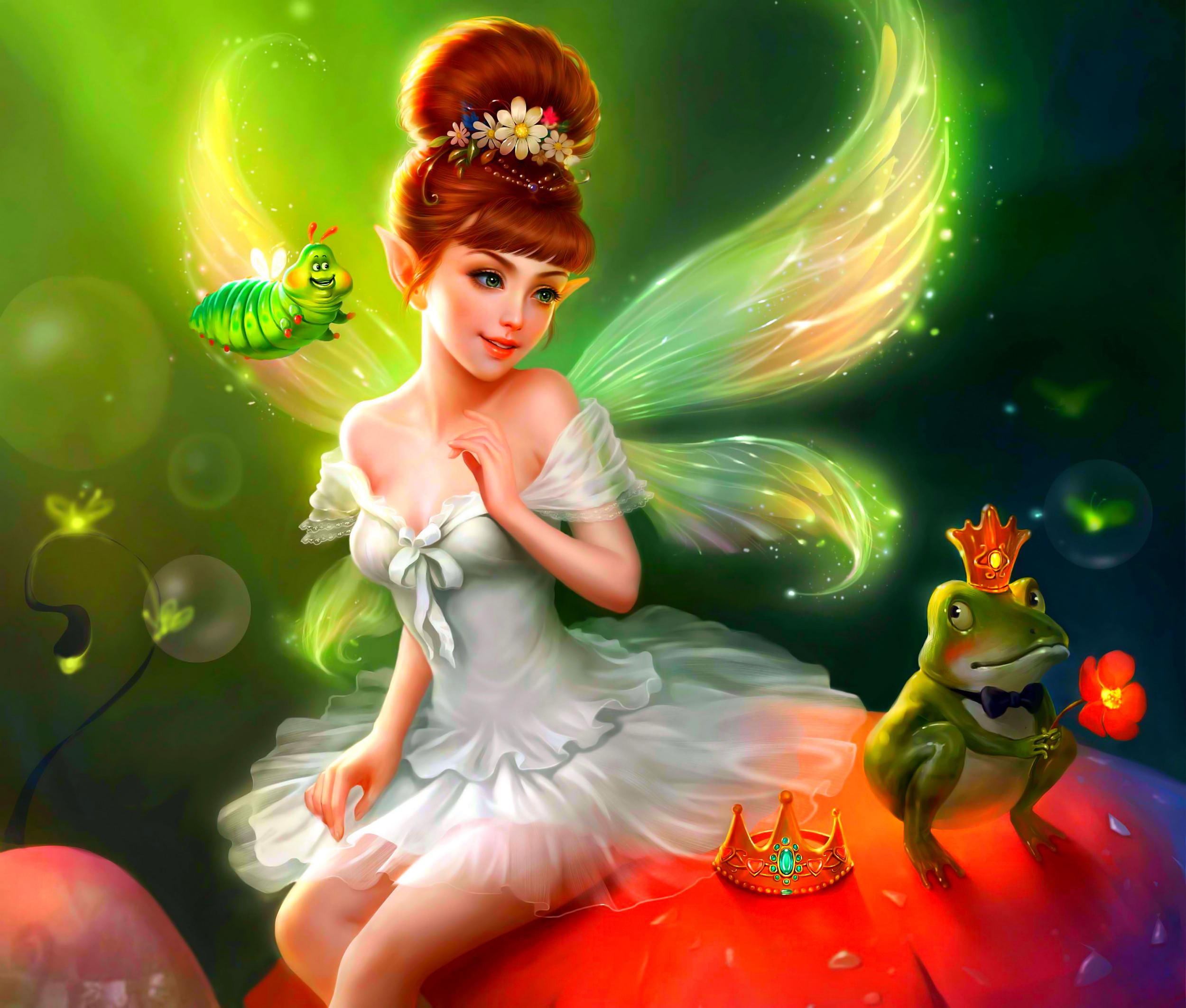 Sweet Lil Fairy, beautiful, prince, magic, wings, crown, beauty