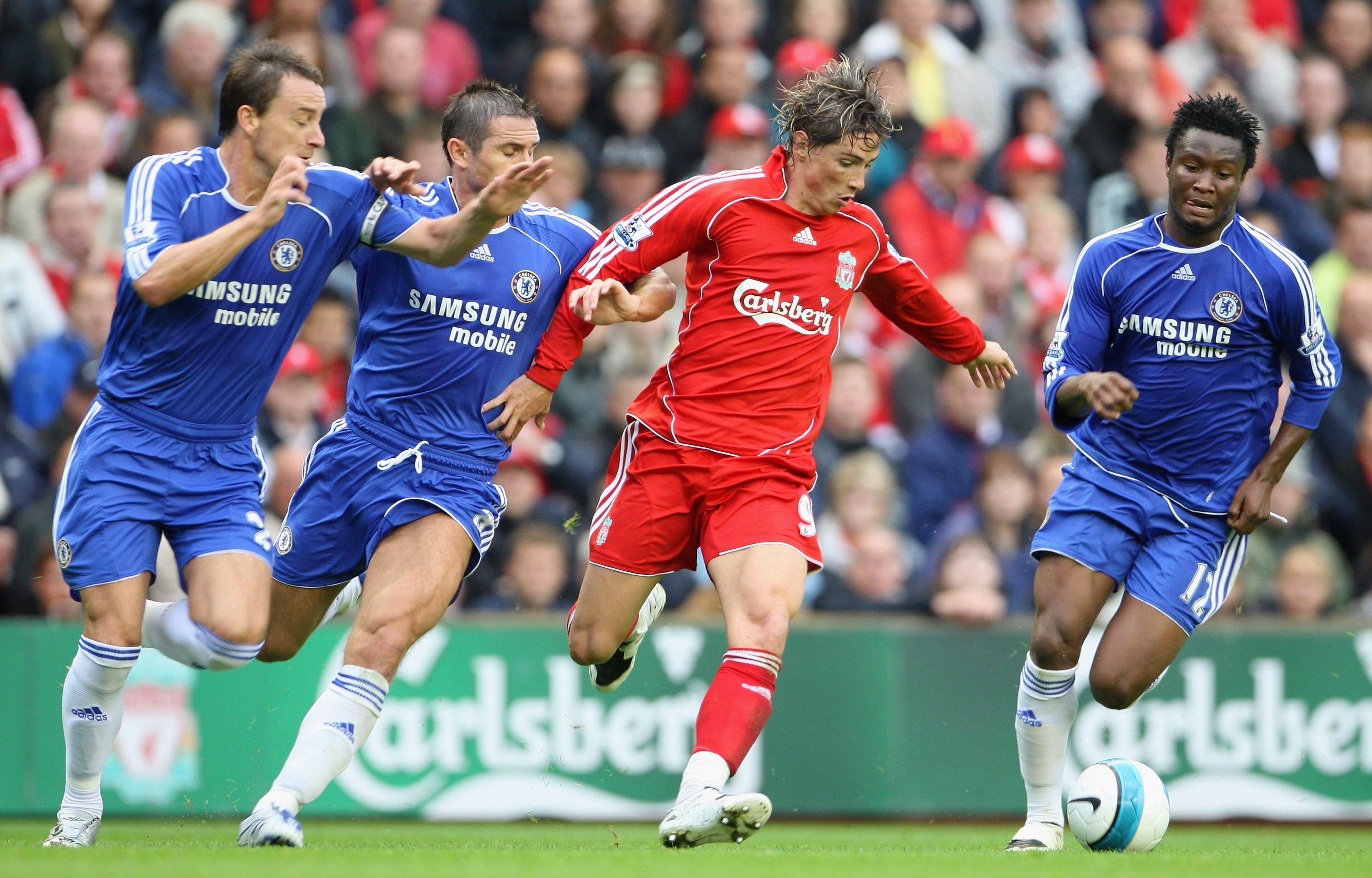 Fernando Torres, field, football, the ball, club, Liverpool, John Terry