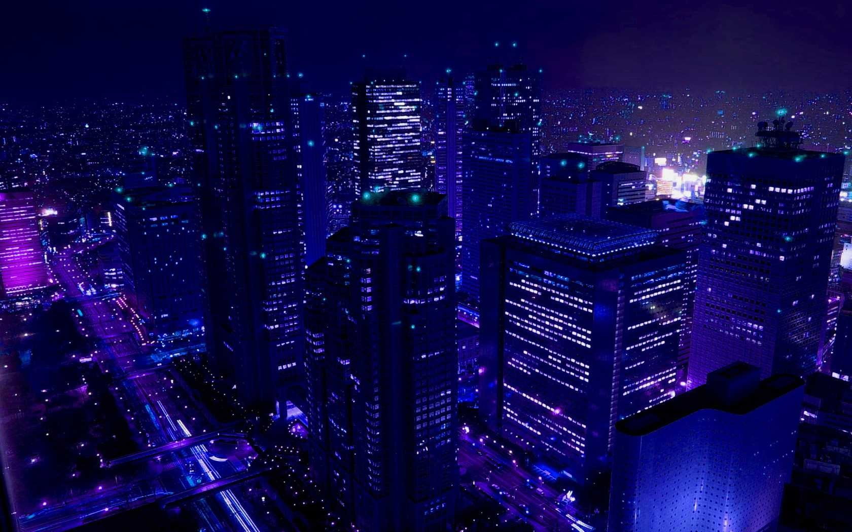 aerial photo of high rise building, cityscape, night, urban Skyline