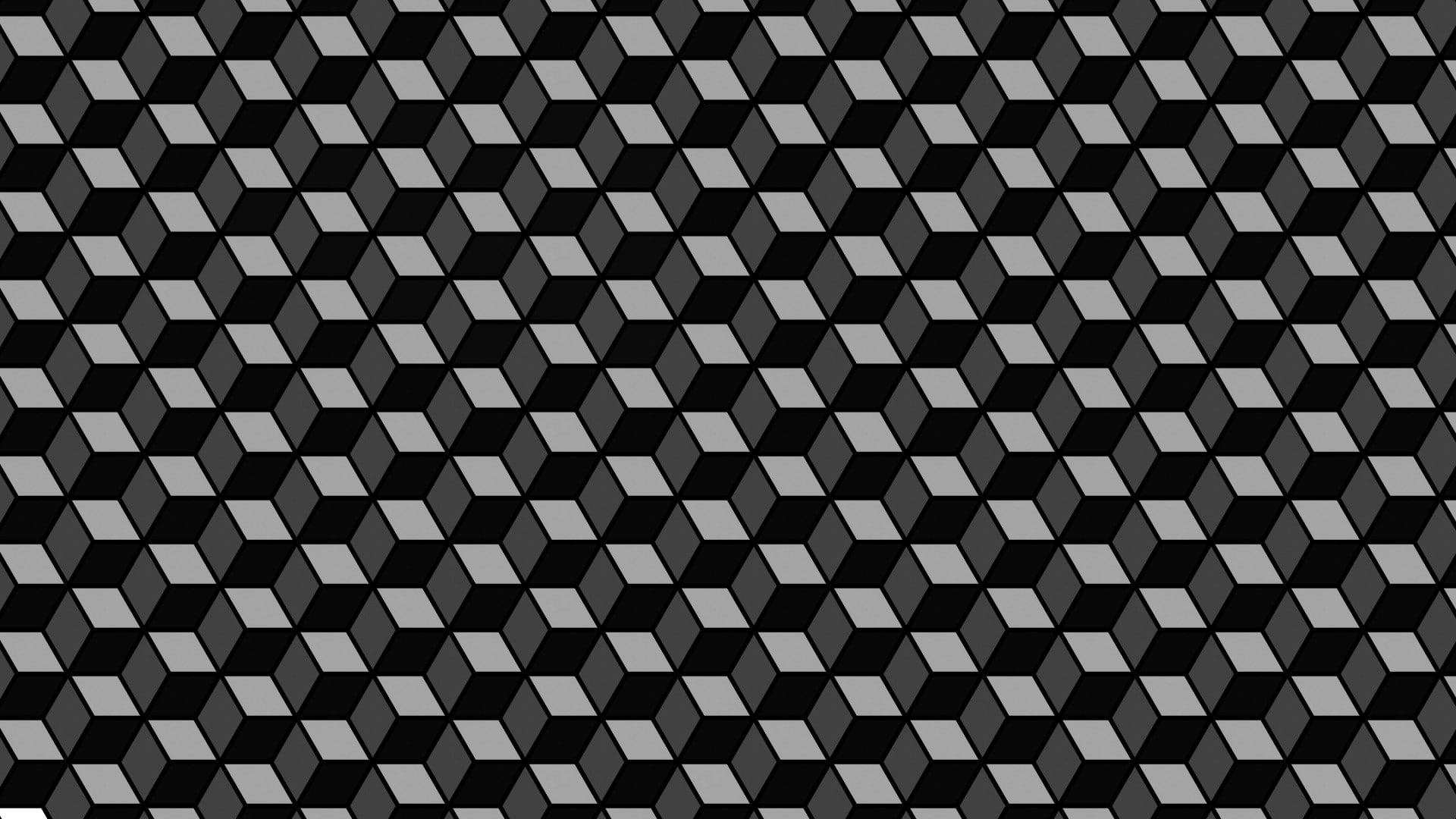 optical illusion, pattern, cube