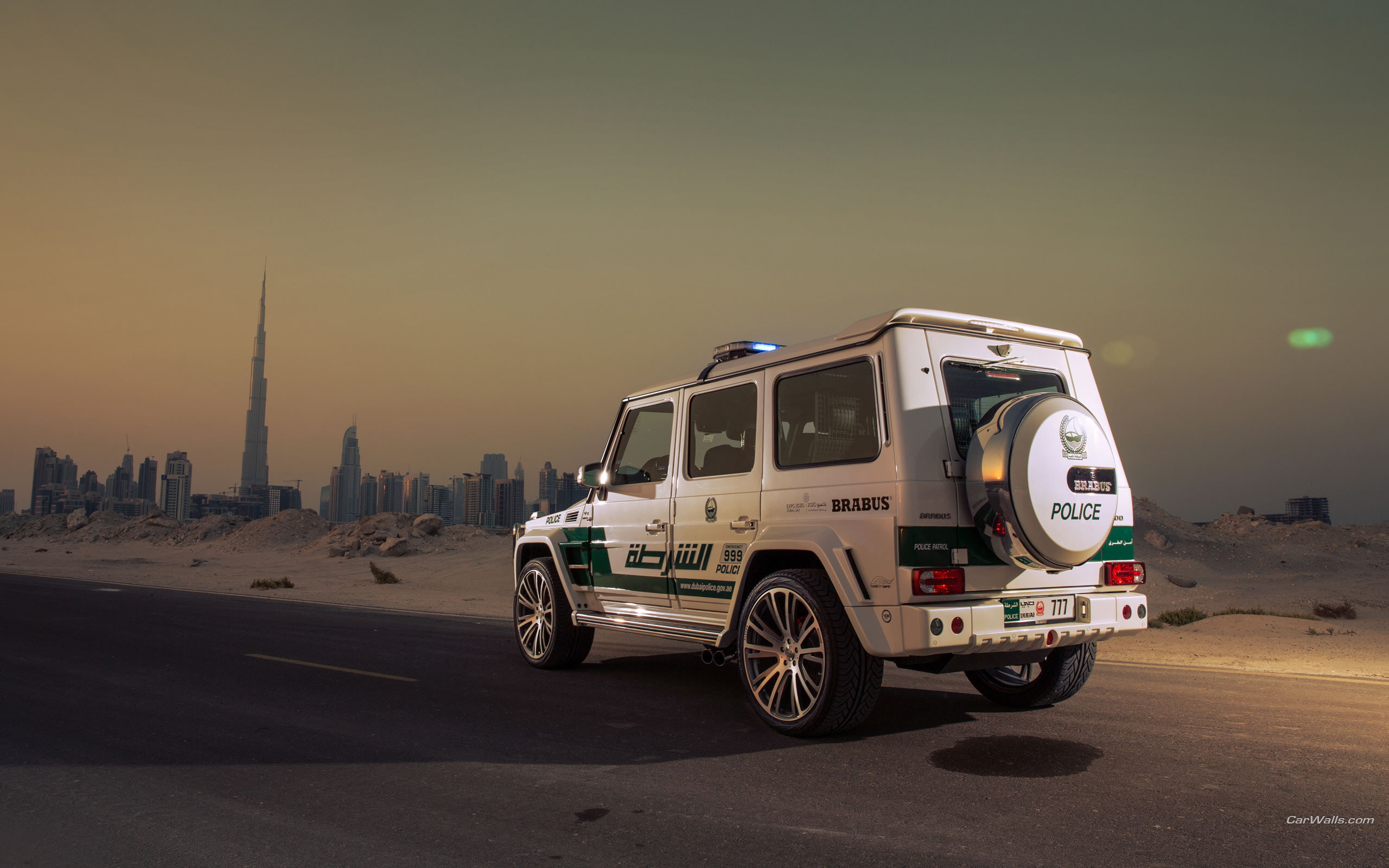 Mercedes G63 AMG Dubai SUV Police HD, white police car, cars