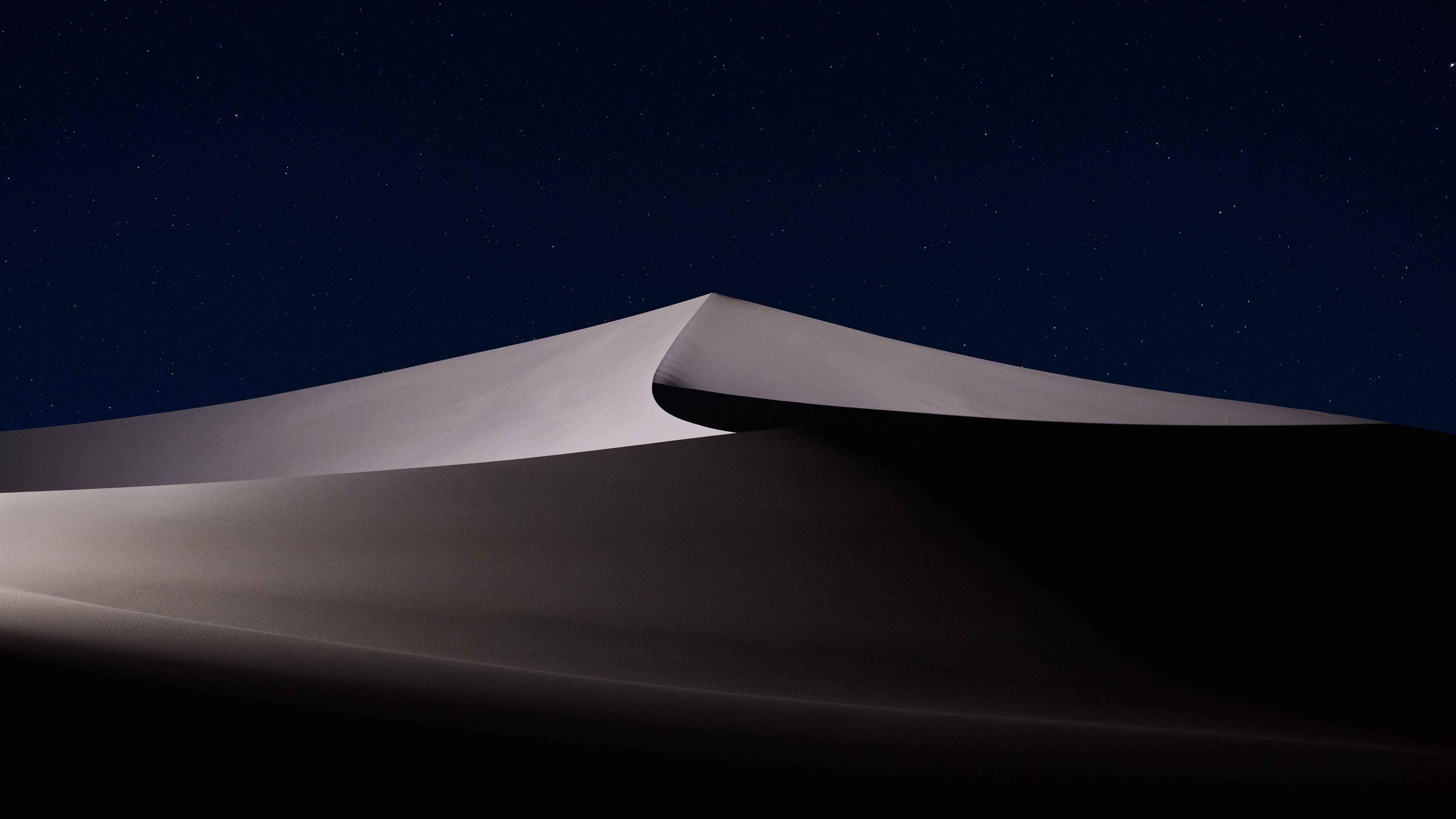 nature, desert, dunes, night, sand