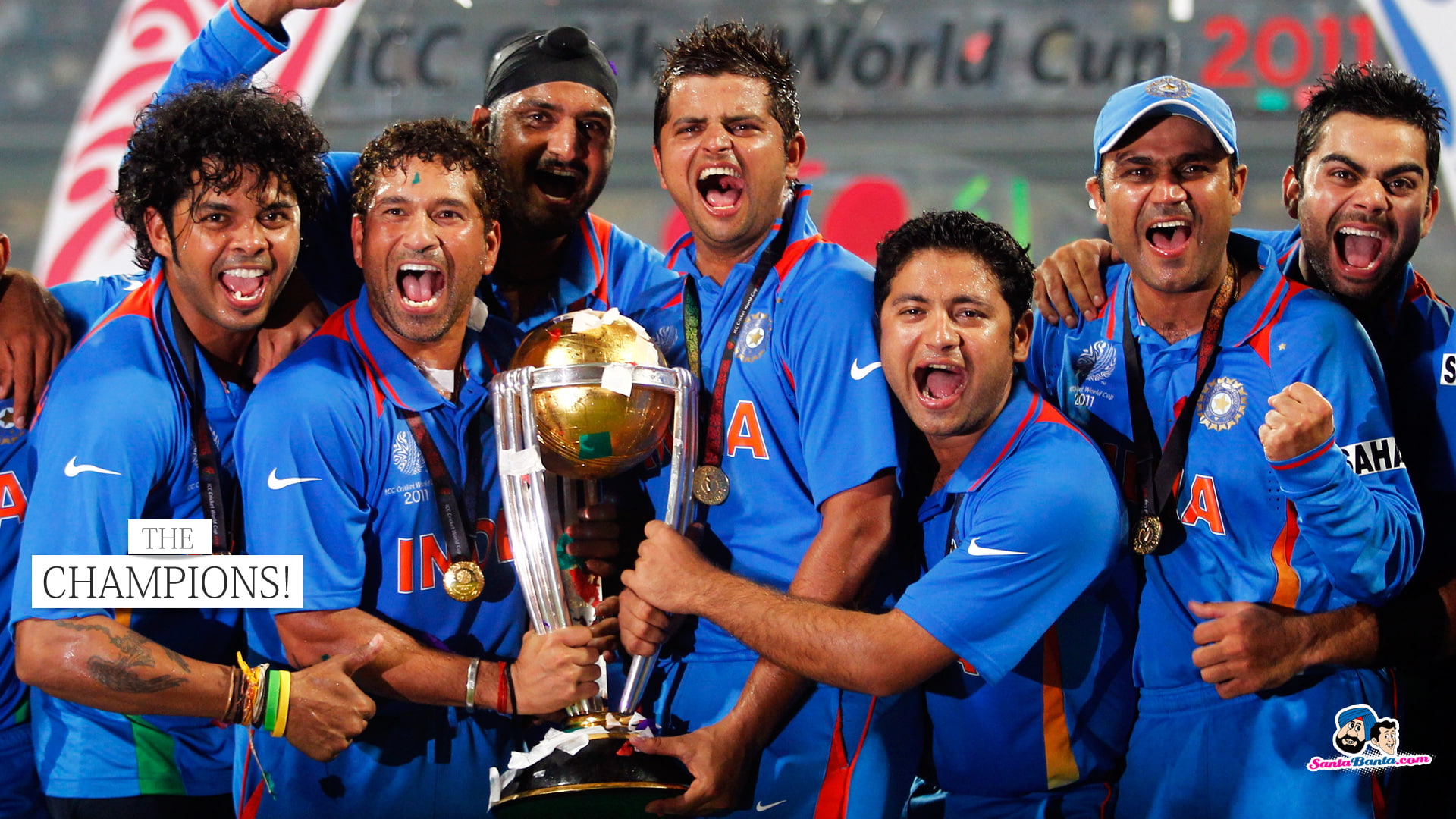 Team India 2011 World Cup, sport, happiness, emotion, celebration