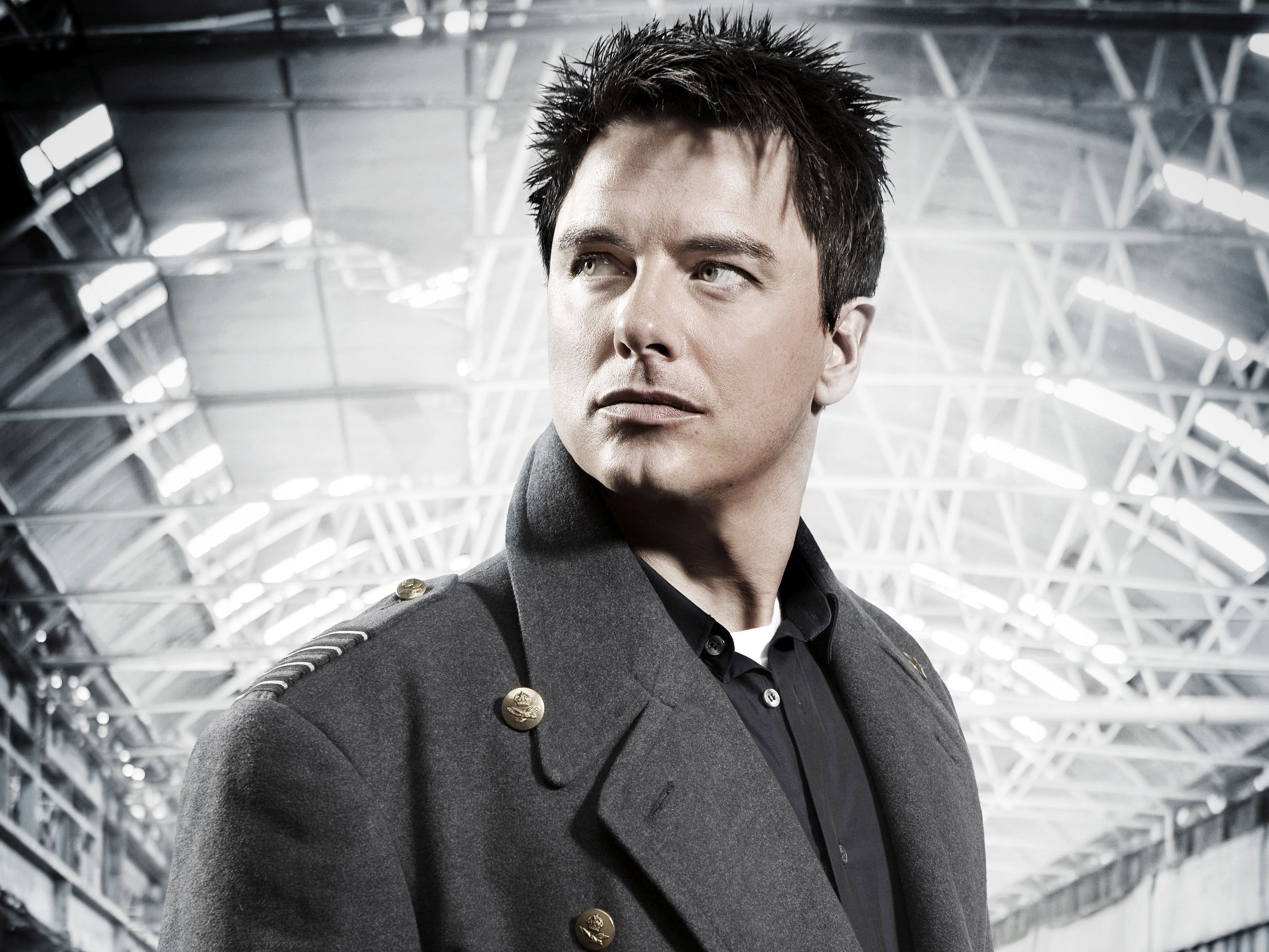 torchwood, portrait, headshot, one person, young adult, indoors