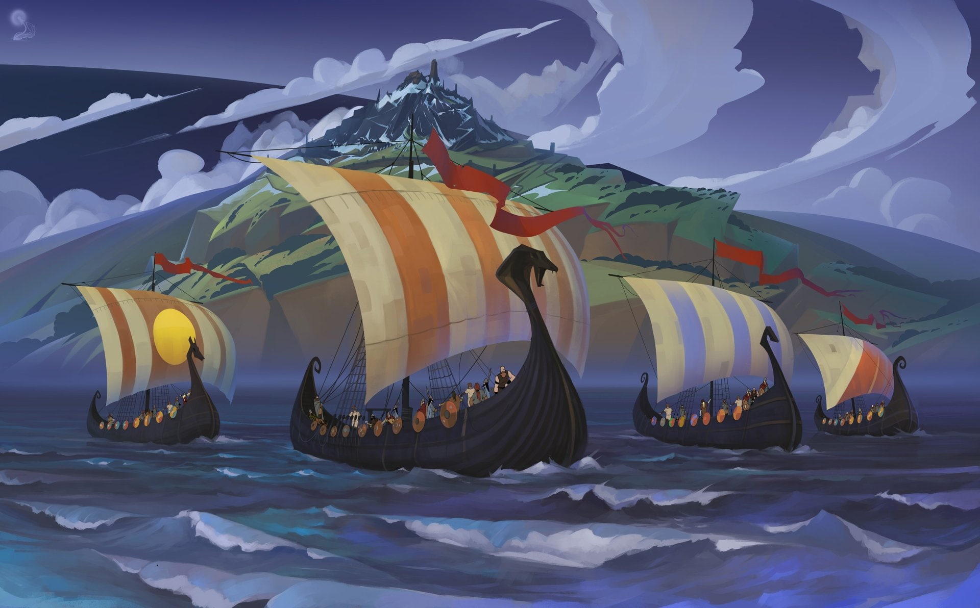 Video Game, The Banner Saga, Drakkar, Ship