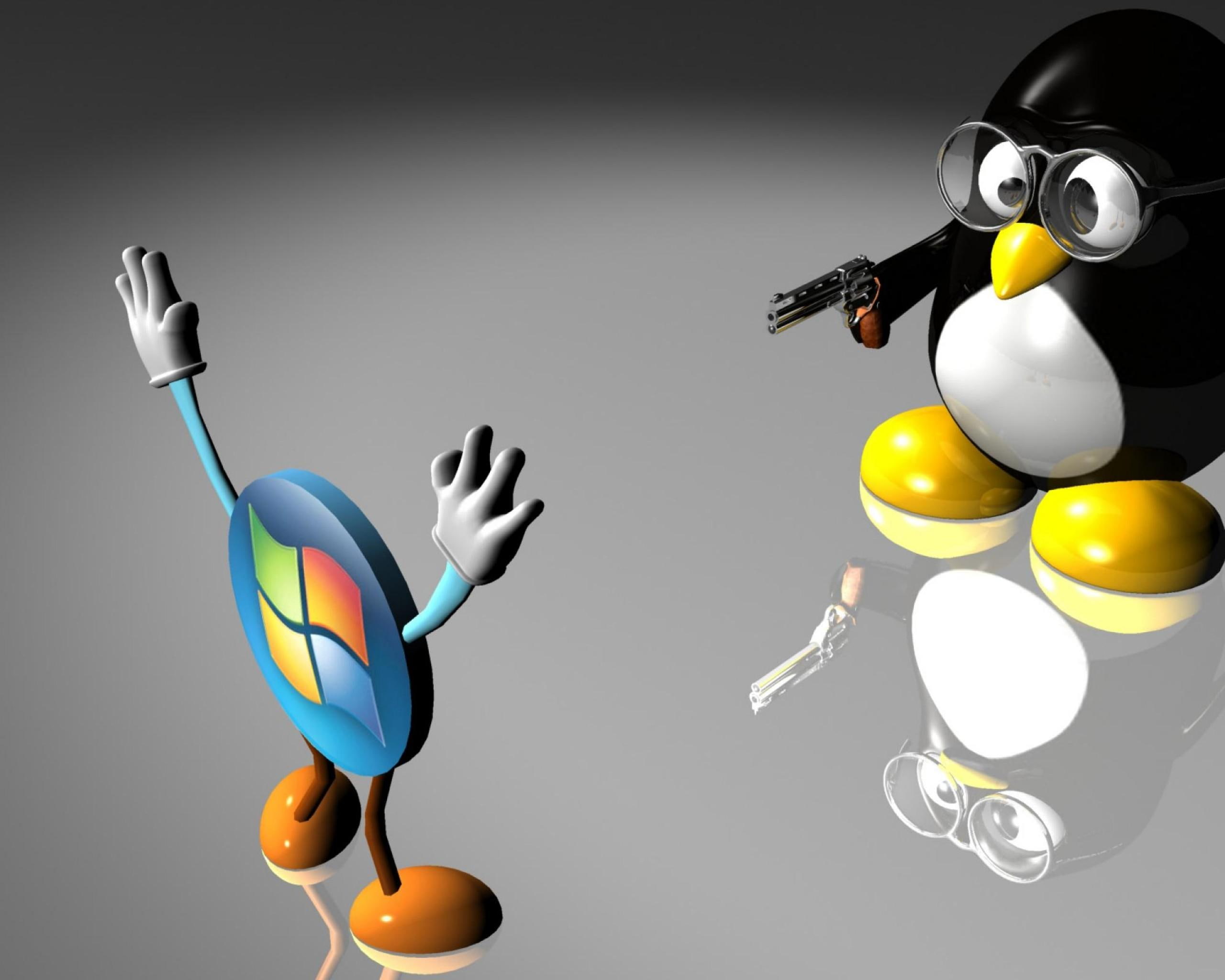 linux surrender window computer, funny