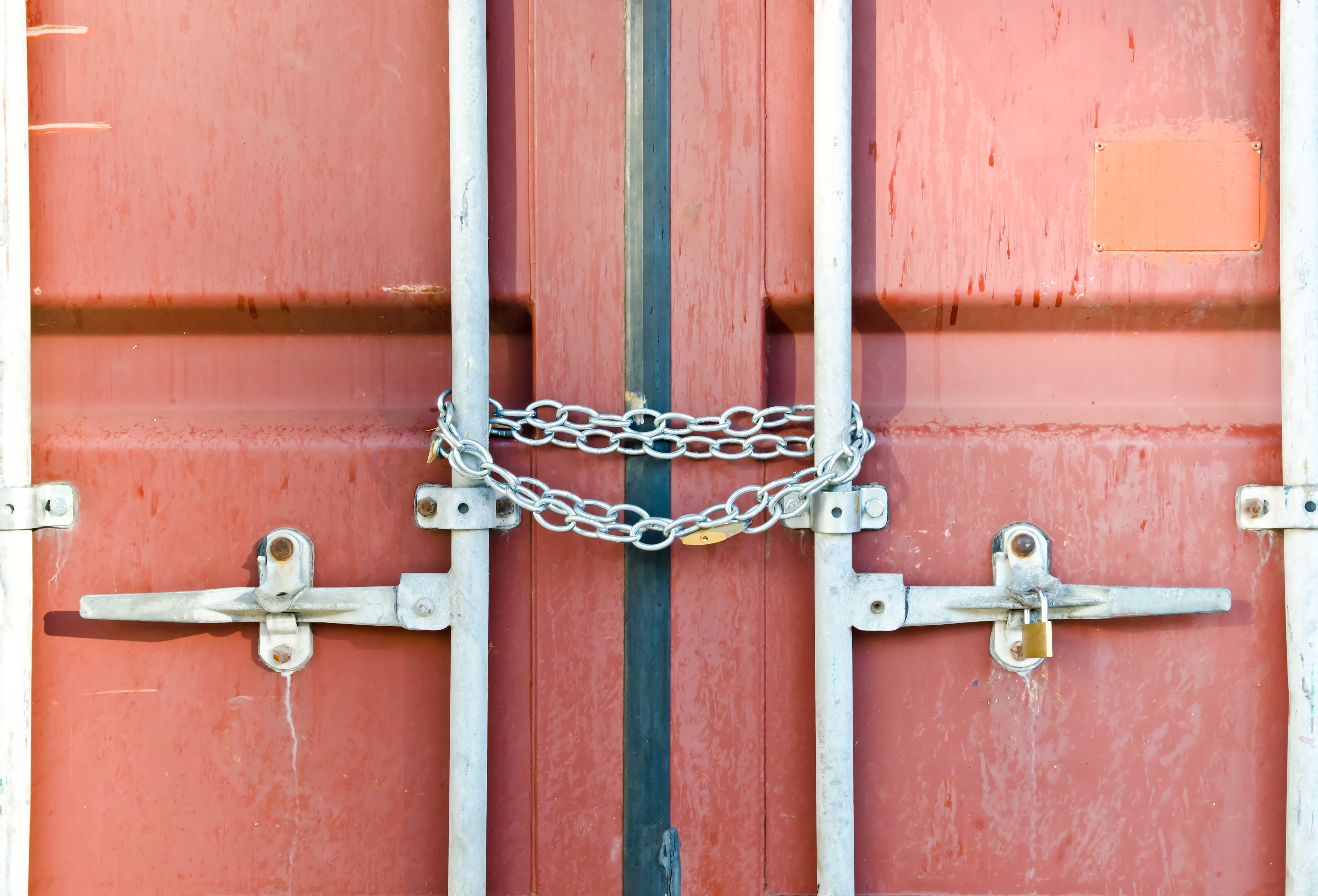 chains, doors, container, lock