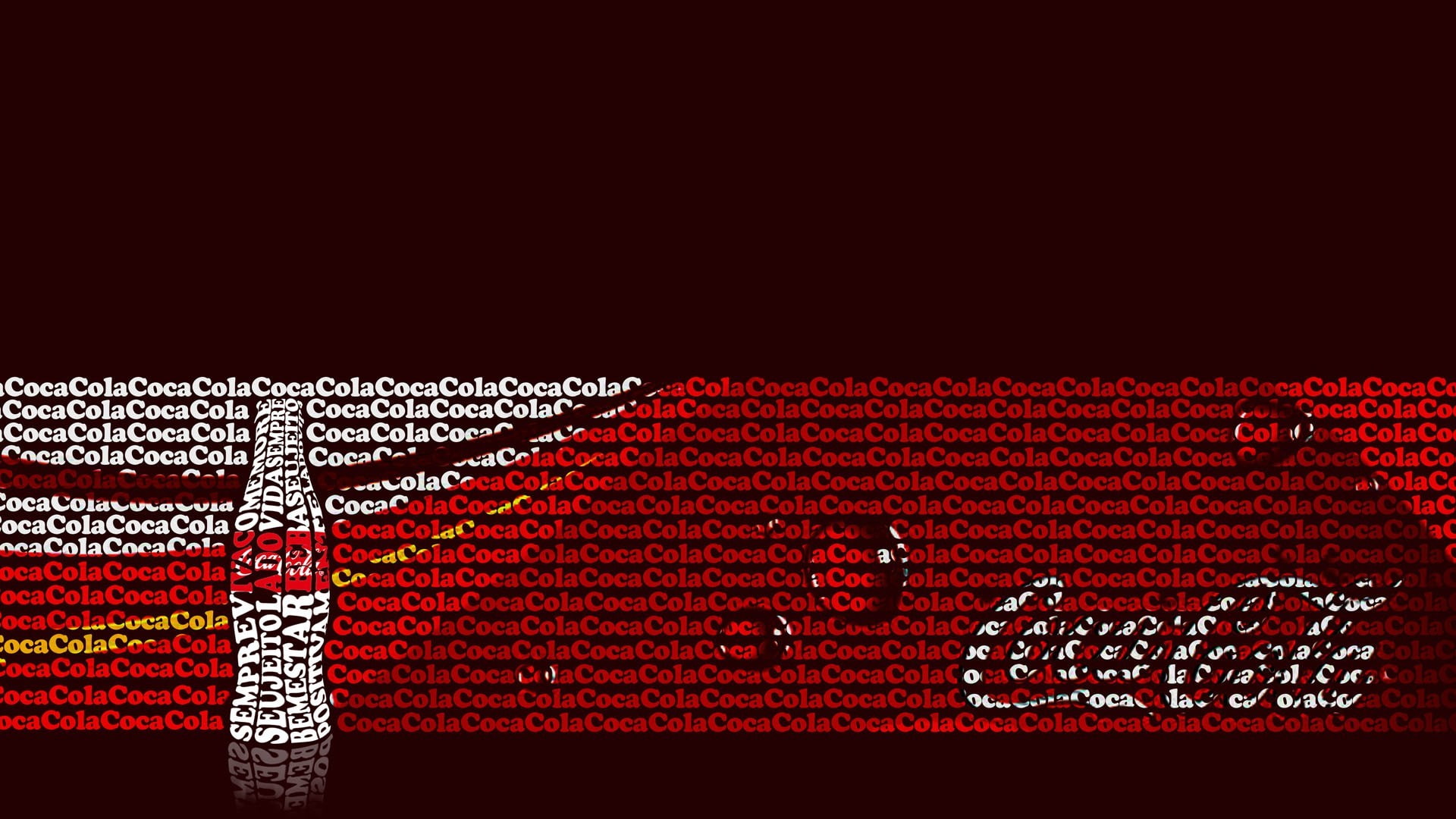 coca cola, Typography