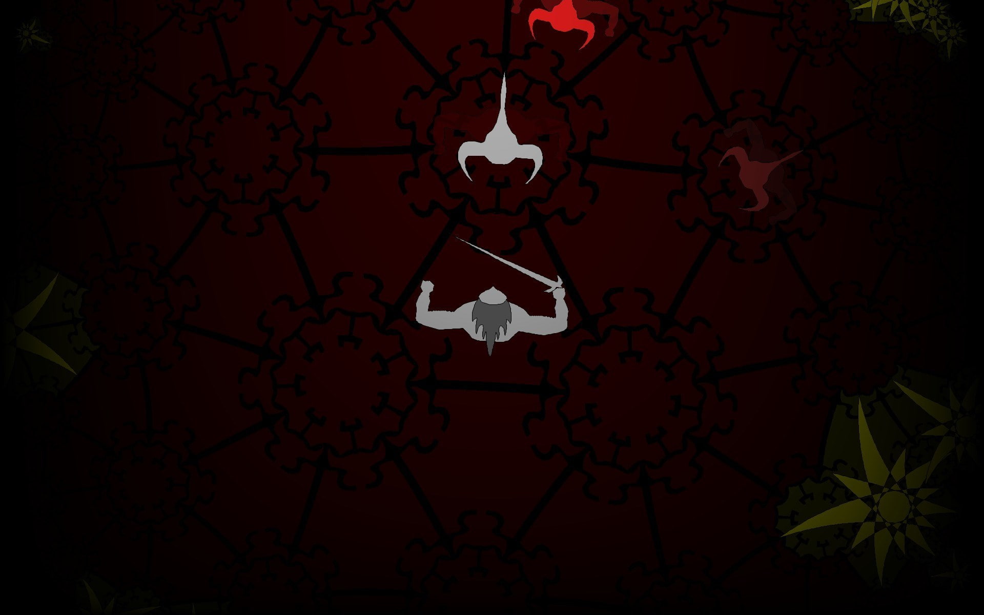 hyperrogue, no people, pattern, red, night, backgrounds, map