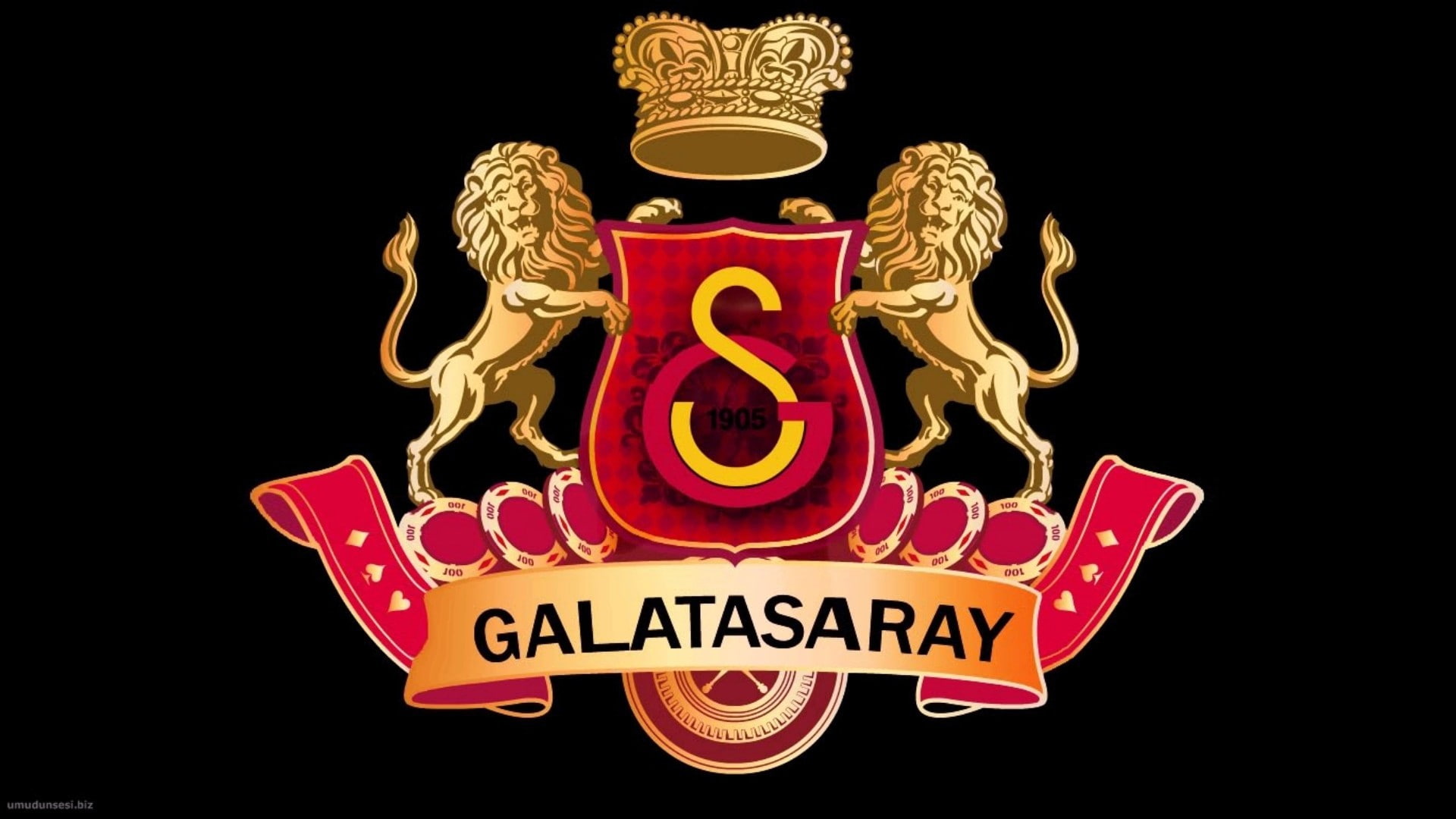 galatasaray sk, text, black background, celebration, communication
