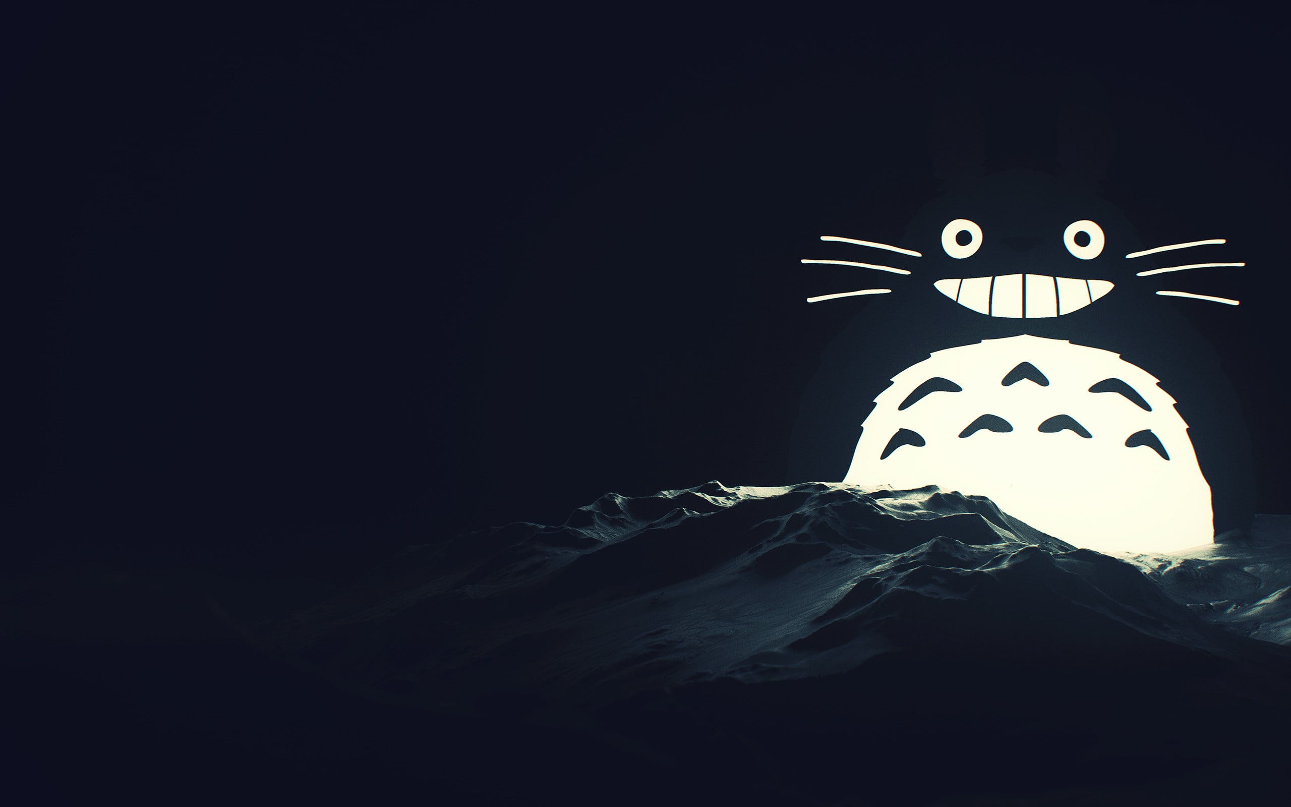 Totoro, anime, SliD3, My Neighbor Totoro, ice, seals, digital art