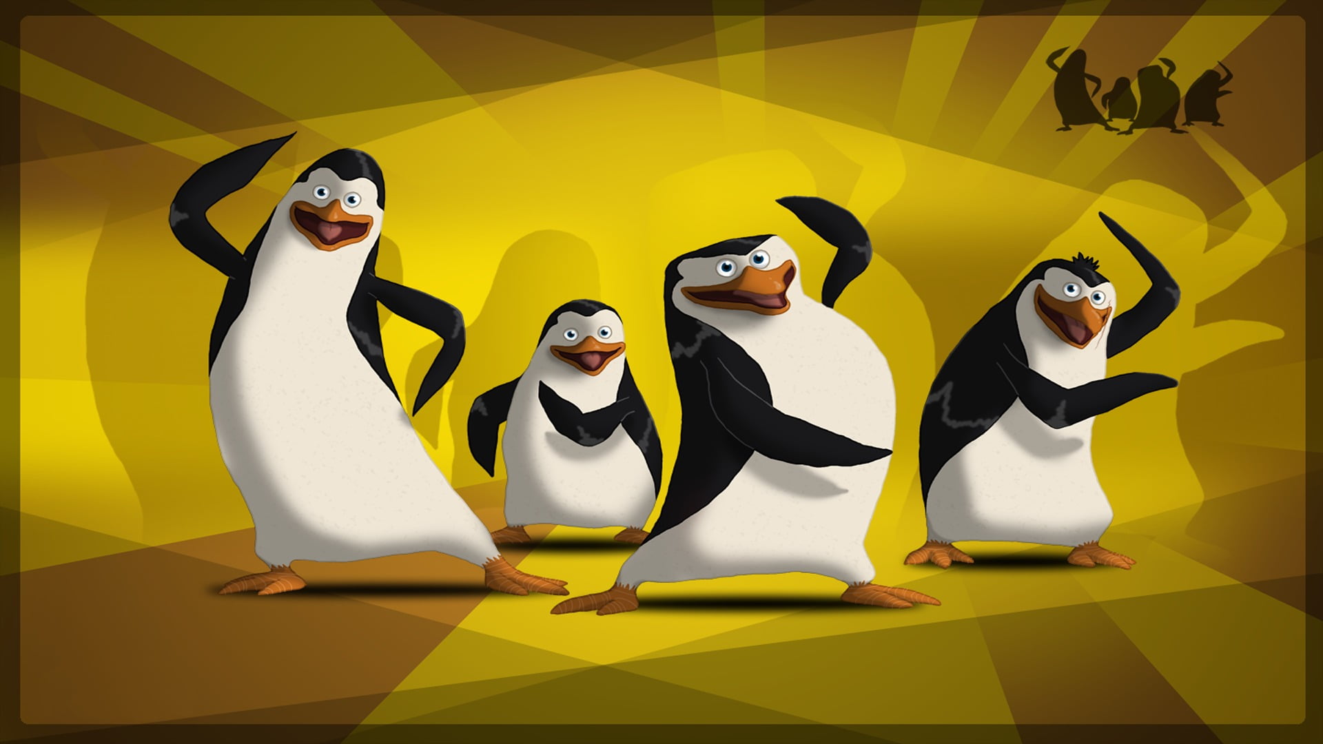 white and black penguin illustration, movies, Penguins of Madagascar
