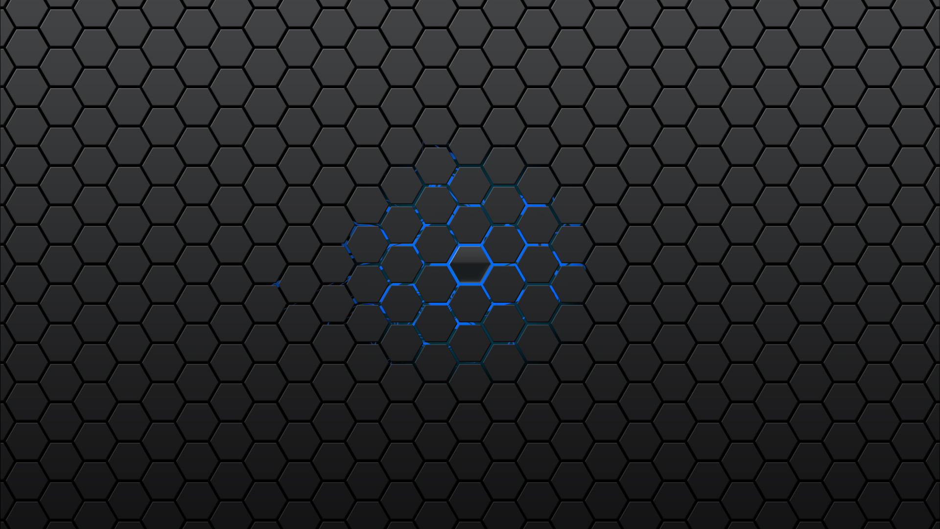 black and blue abstract wallpaper, gray and blue honeycomb graphic