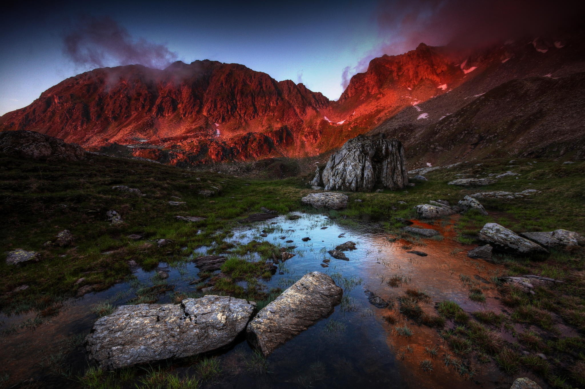 landscape valley, rock - object, environment, solid, mountain