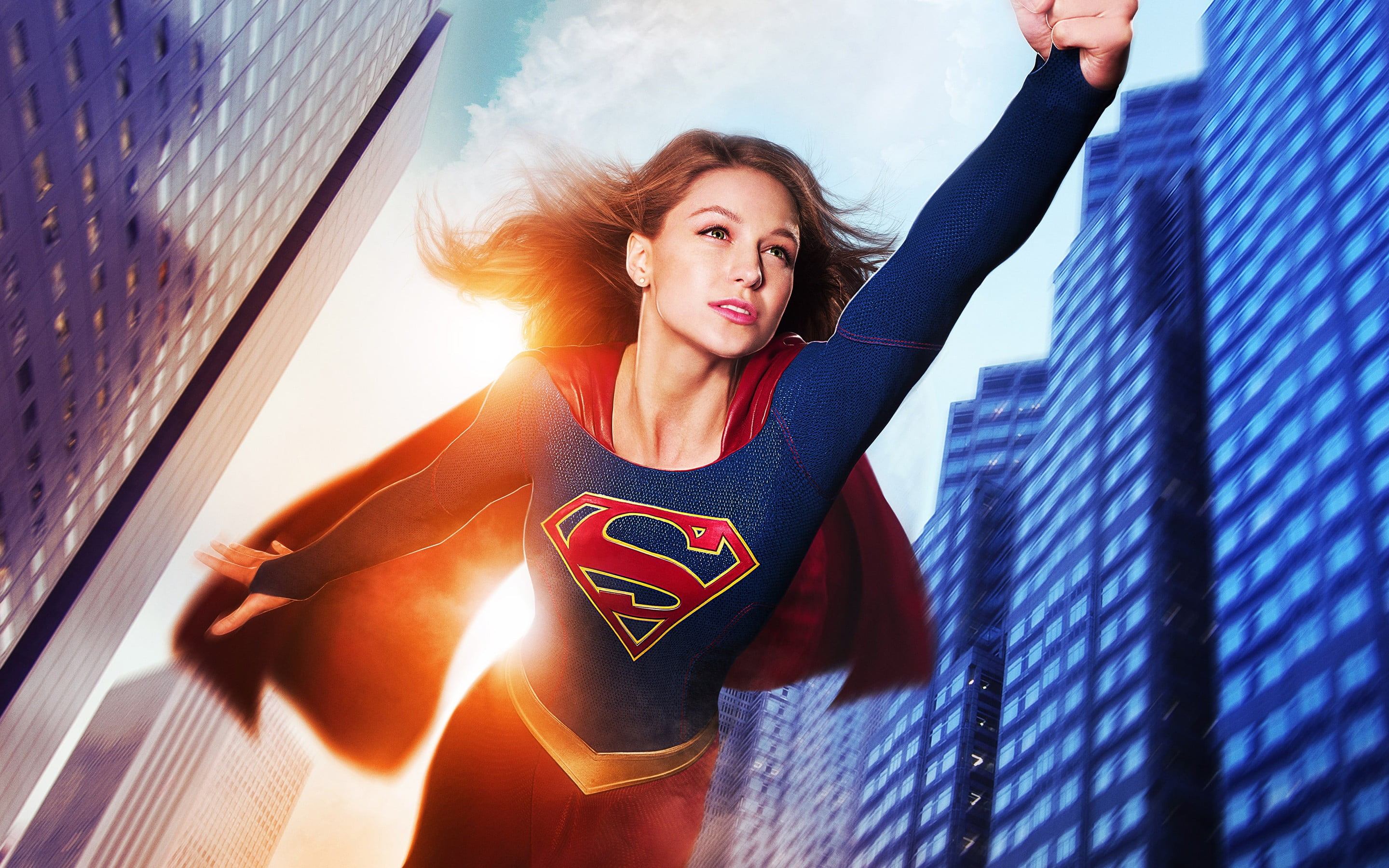Supergirl, TV, Melissa Benoist, comic books, DC Comics, motion blur