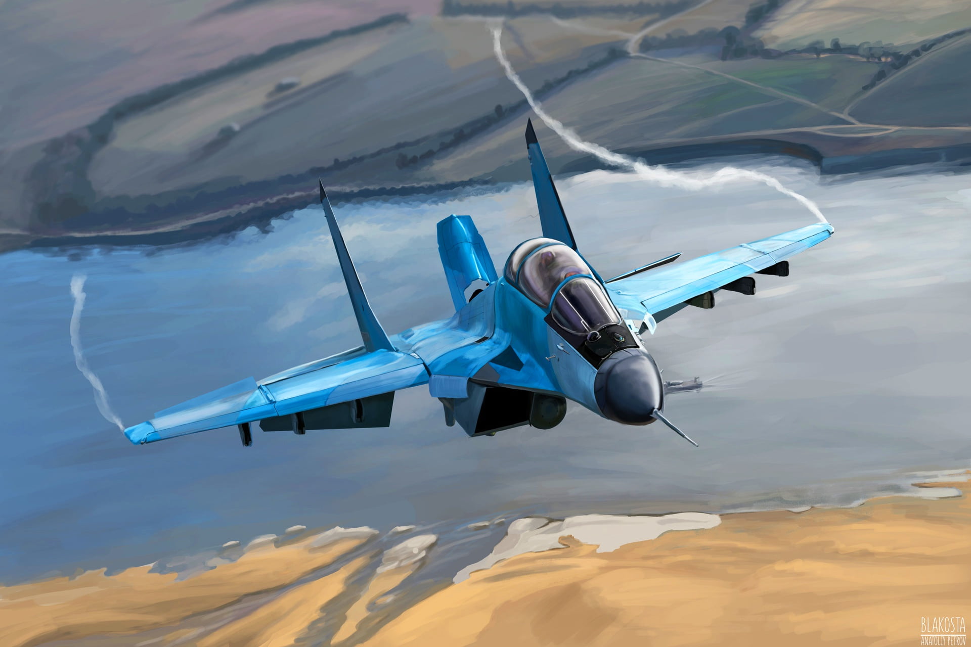 Figure, The plane, Flight, Fighter, Wings, Russia, BBC, MiG-35