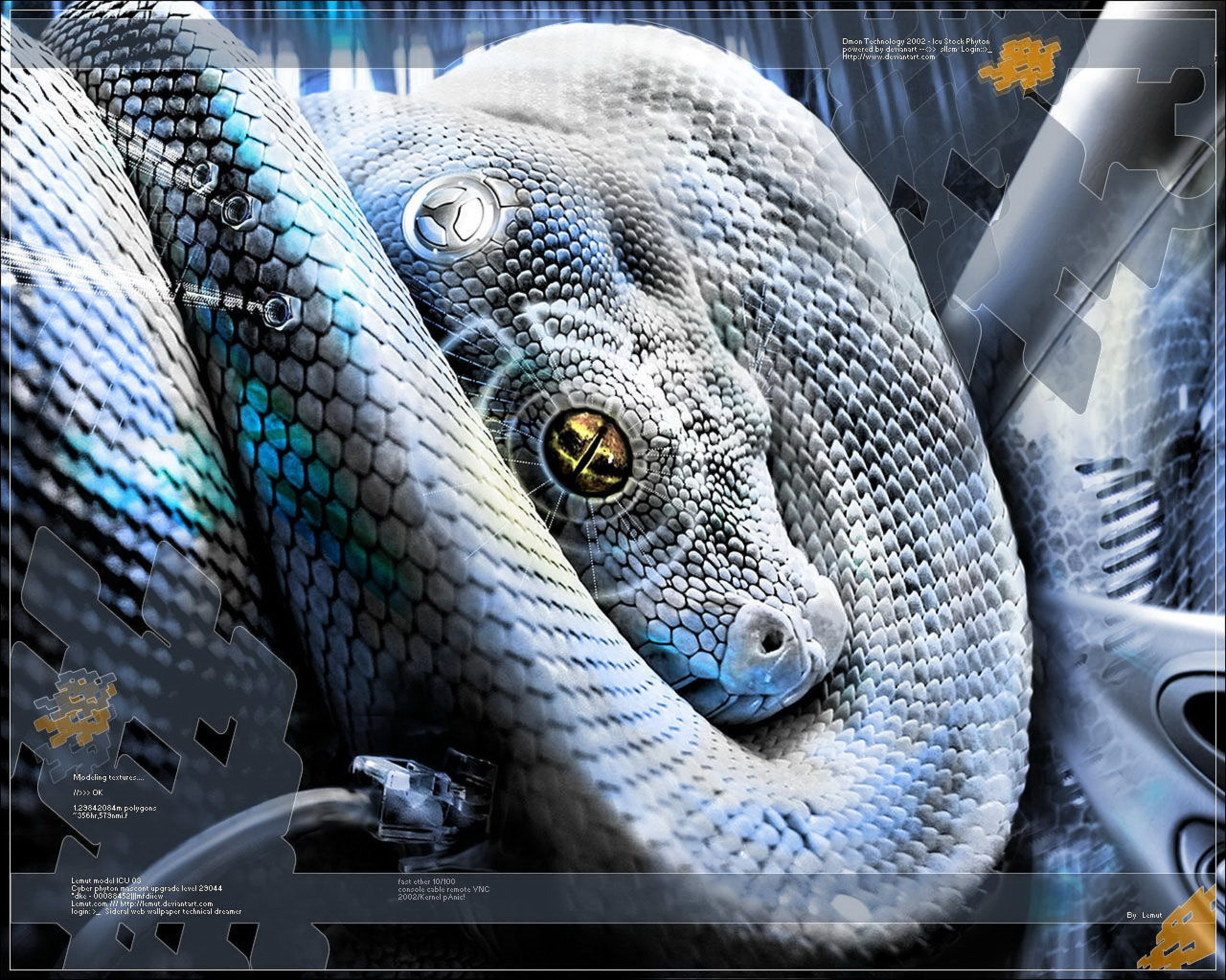 Sci Fi, Animal, Python, Silver, Snake