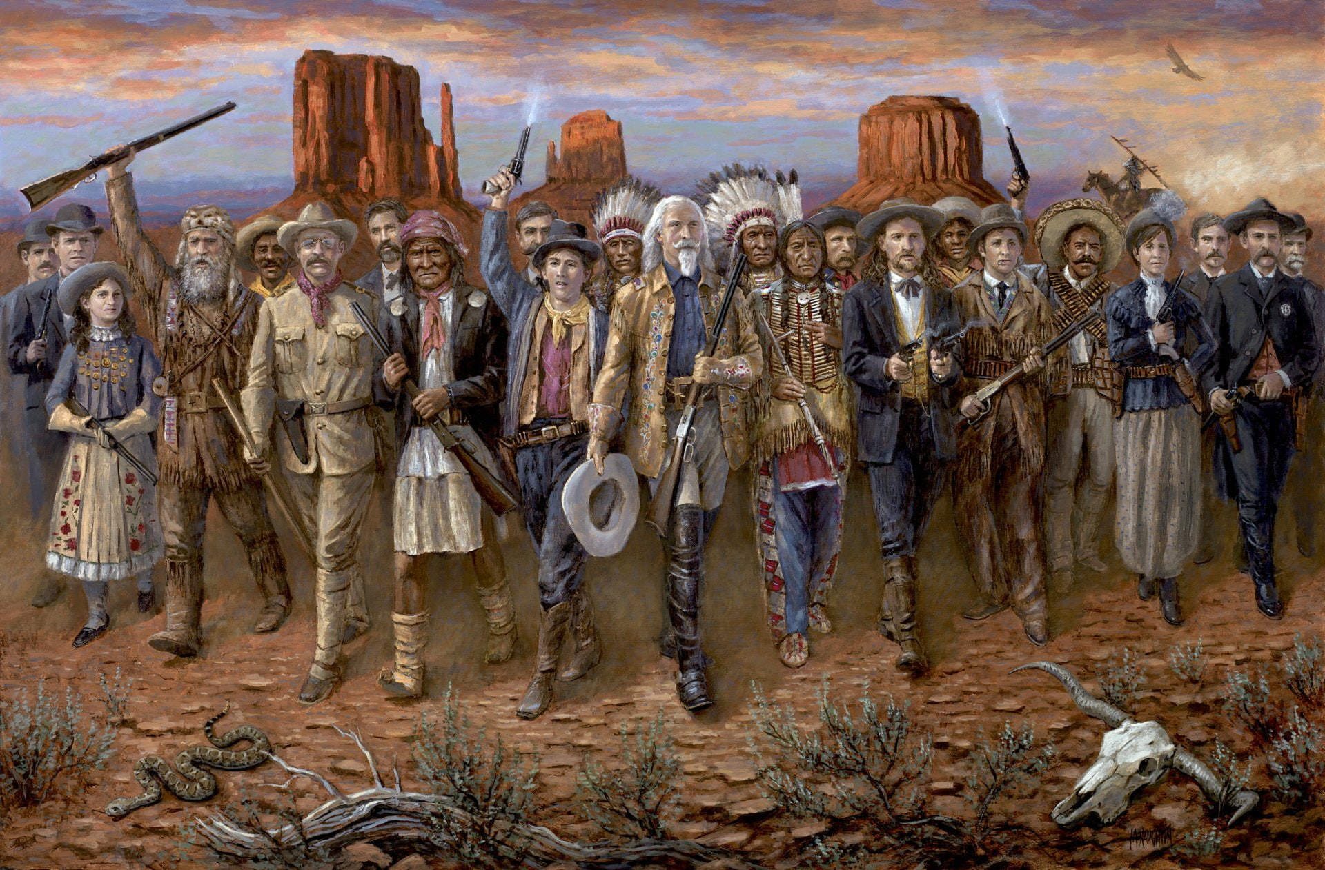 Artistic, Western, Annie Oakley, Billy The Kid, Buffalo Bill